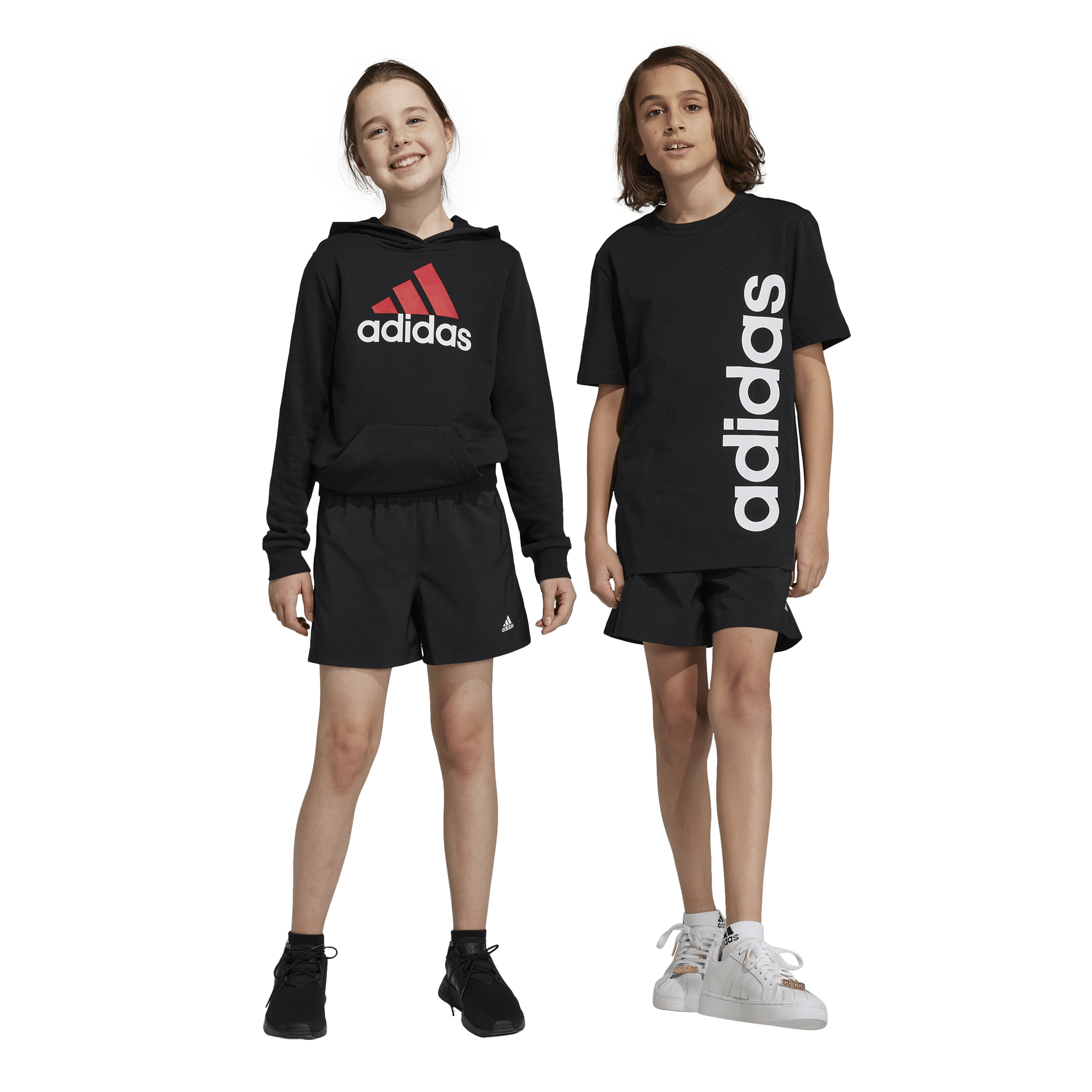 Essentials Small Logo Chelsea Shorts Black, Unisex, Apparels, Shorts, Black, 164
