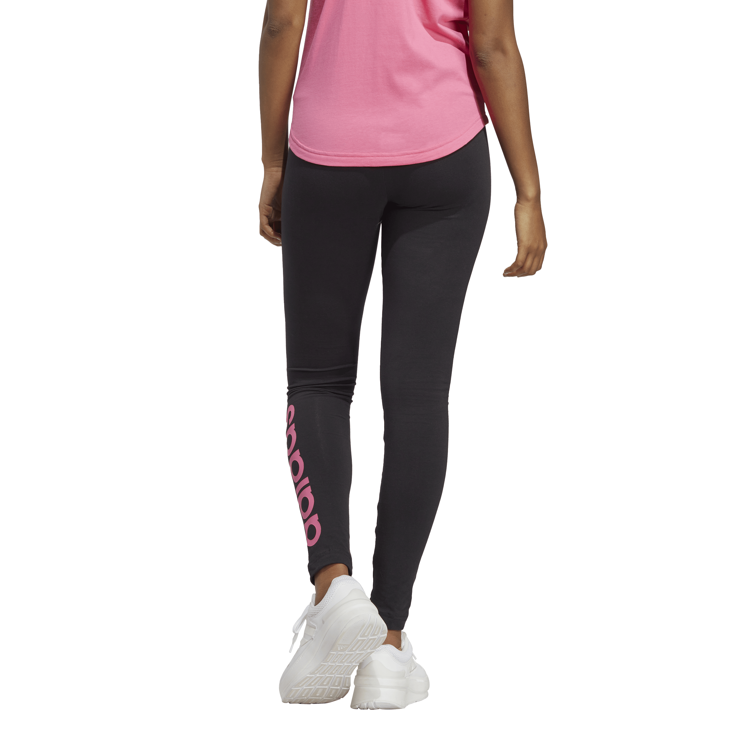 ESSENTIALS HIGH-WAISTED LOGO LEGGINGS Black - Bild 2