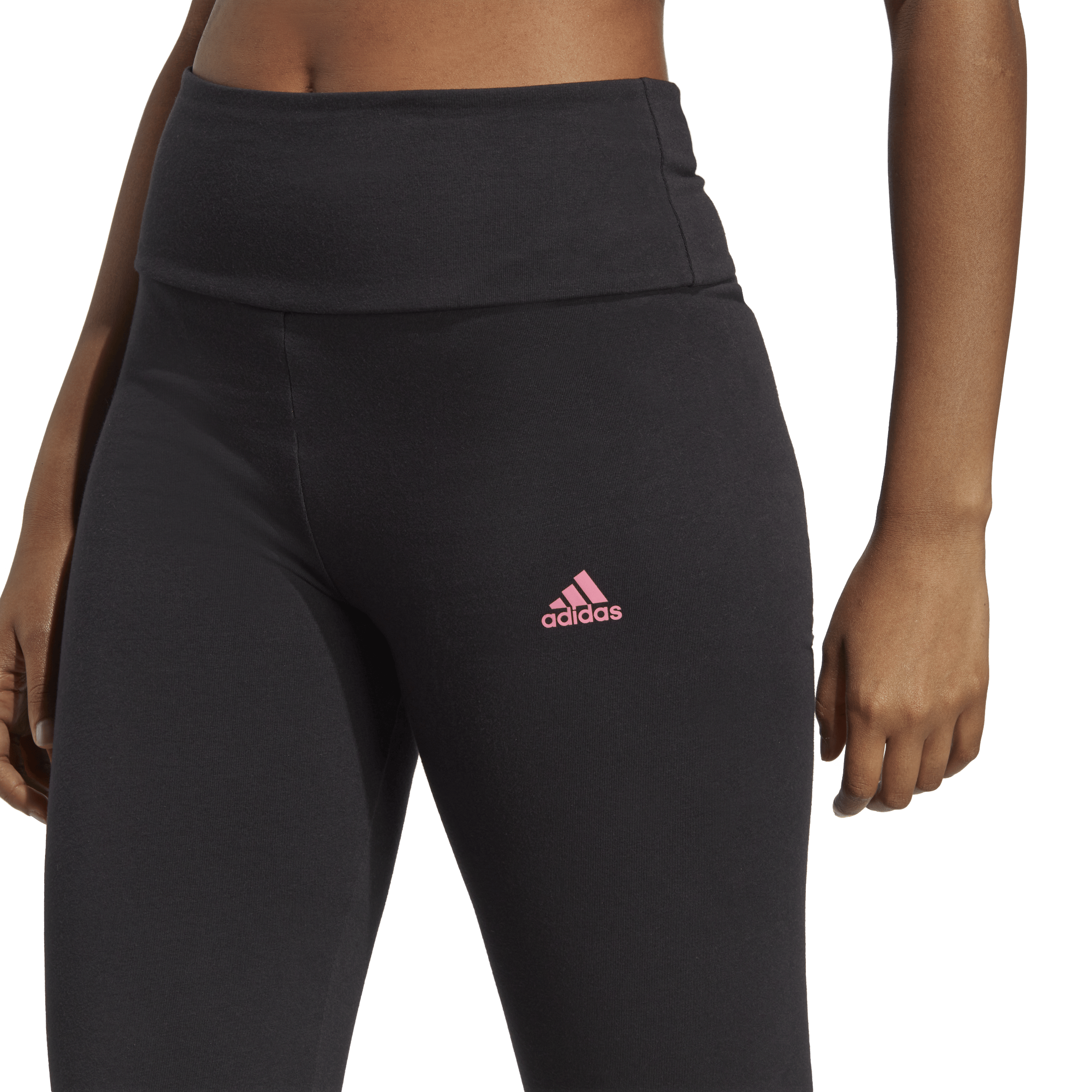 ESSENTIALS HIGH-WAISTED LOGO LEGGINGS Black - Bild 3