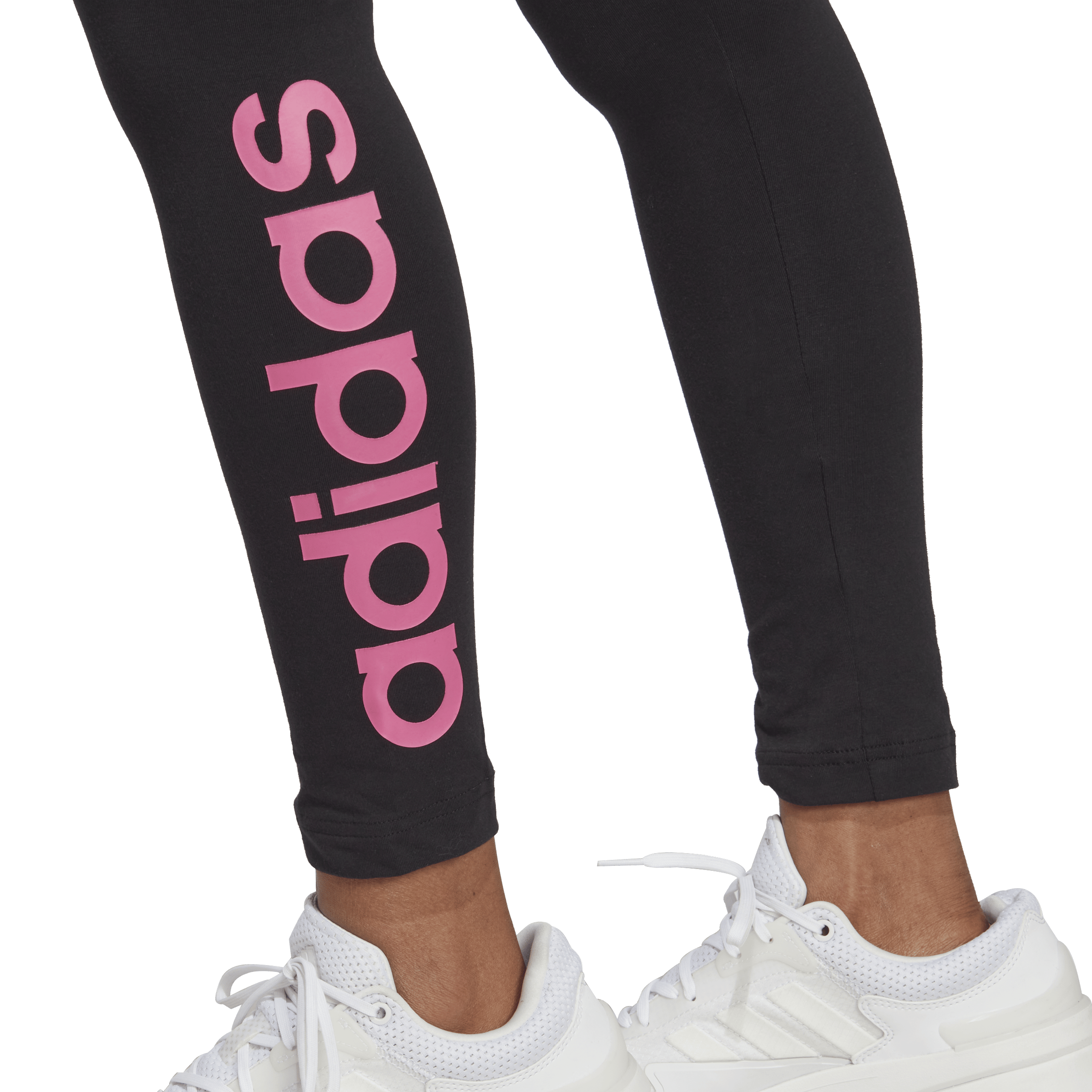 ESSENTIALS HIGH-WAISTED LOGO LEGGINGS Black - Bild 4