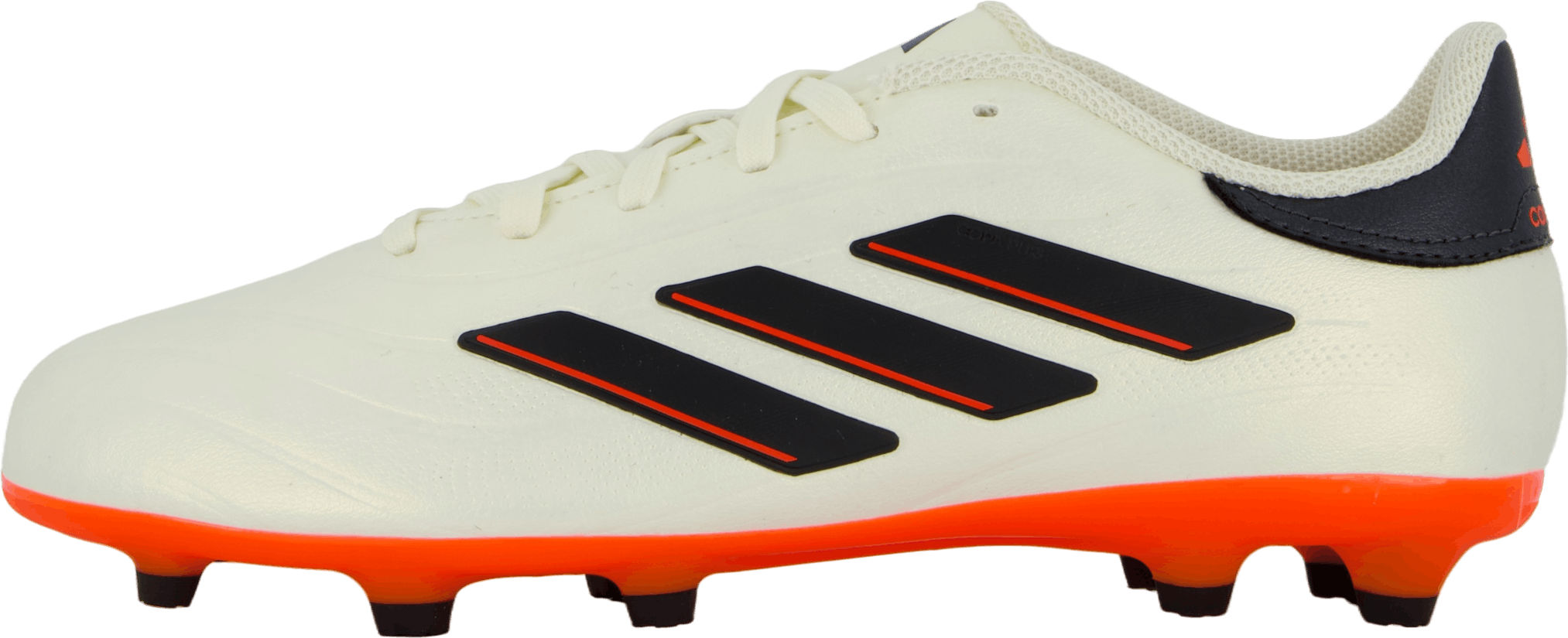 Copa Pure II League Firm Ground Boots Ivory / Core Black / Solar Red, Unisex, Schoenen, Voetbalschoenen, Voetbal, Wit/Zwart/Rood, EU 37 1/3