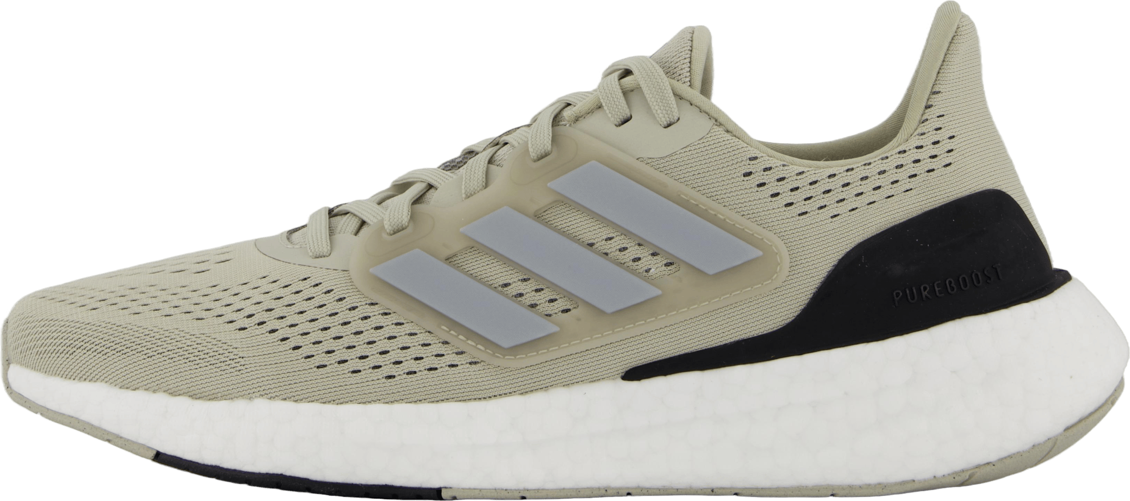 Pureboost 23 Shoes Putty Grey / Silver Metallic / Core Black, Male, Shoes, Running shoes, Running, Beige, UK 8,5