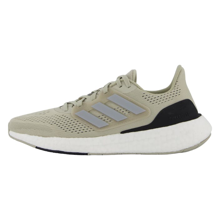 Pureboost 23 Shoes Putty Grey / Silver Metallic / Core Black, Male, Shoes, Running shoes, Running, Beige, UK 8,5