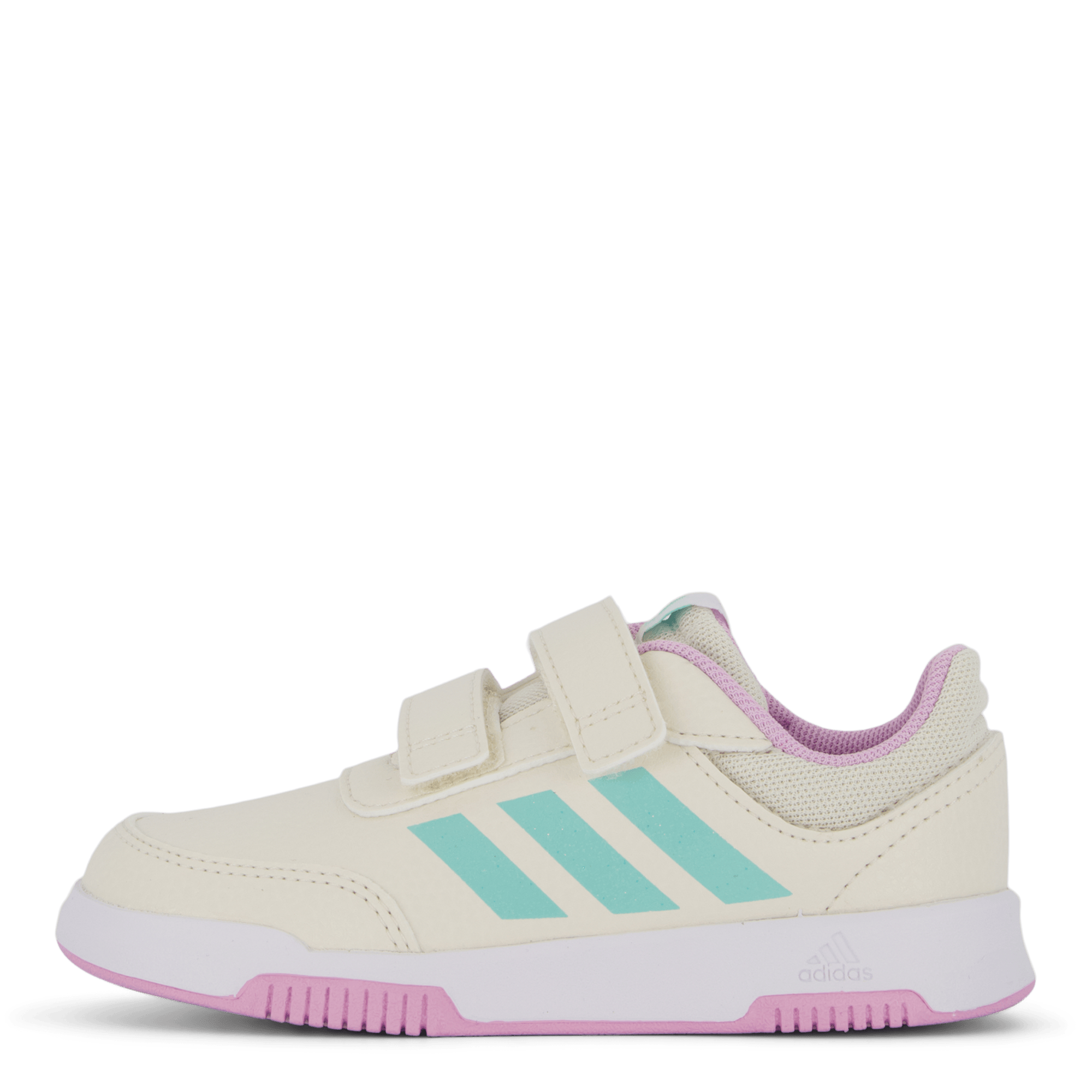 Tensaur Hook and Loop Shoes Chalk White / Semi Flash Aqua / Bliss Lilac, Unisex, Shoes, Trainers, sport shoes, EU 21