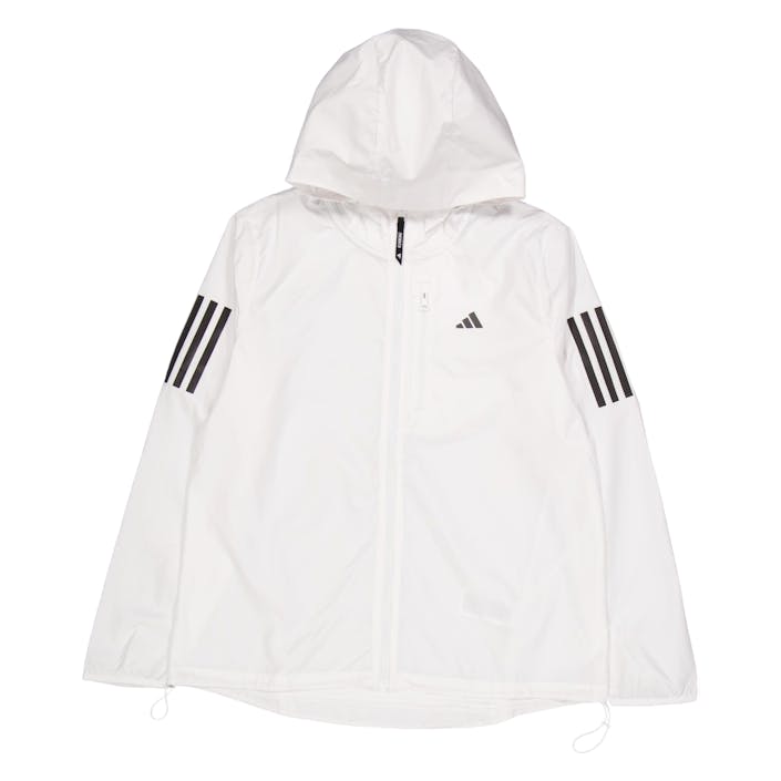 Own The Run Jacket White, Female, Apparels, jackets, Running, White, M