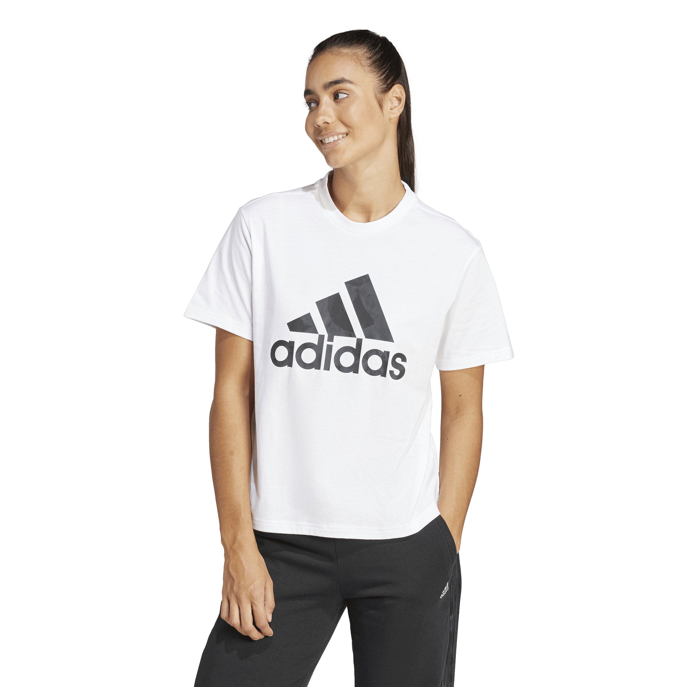 Floral Graphic Big Logo T-Shirt White