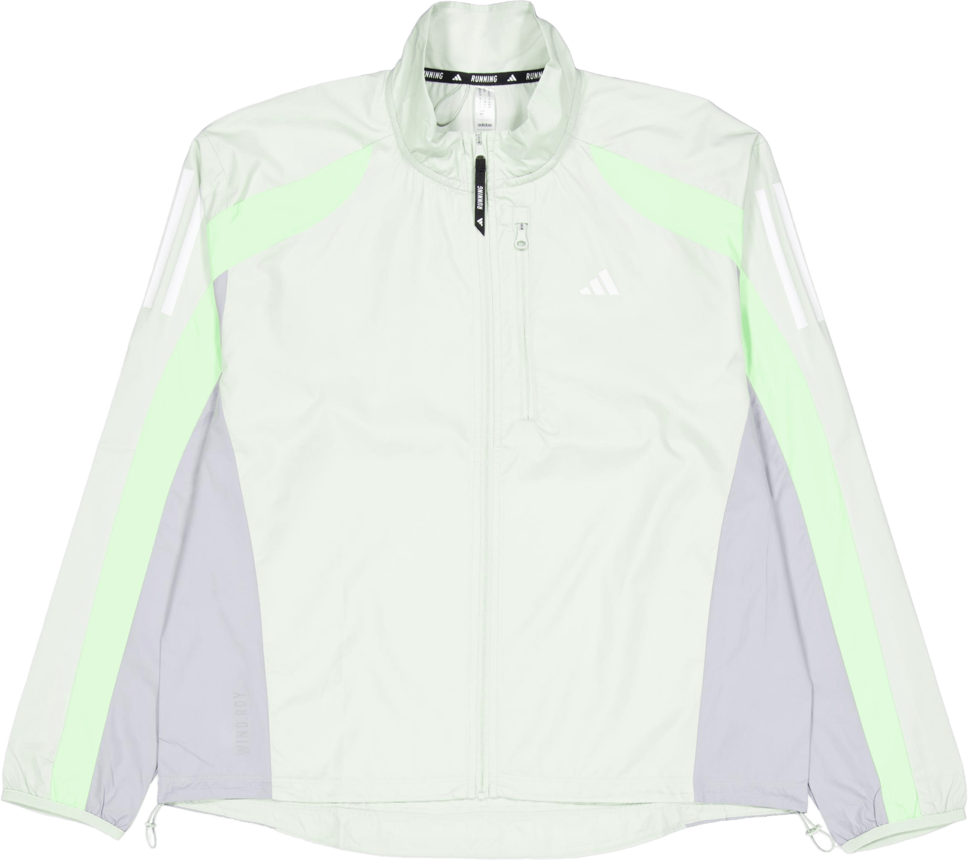 Own the Run Colorblock Jacket Green, Female, Apparels, jackets, Running, Green, M
