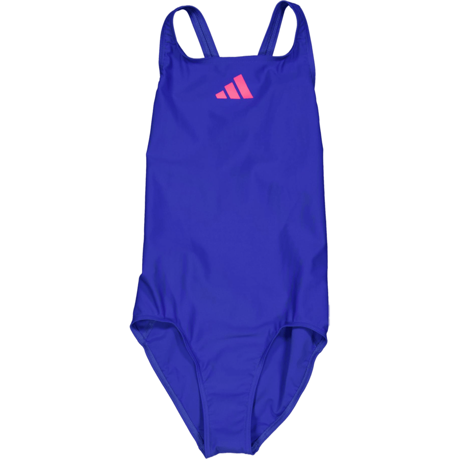 Solid Small Logo Swimsuit Royal Blue / Lucid Pink