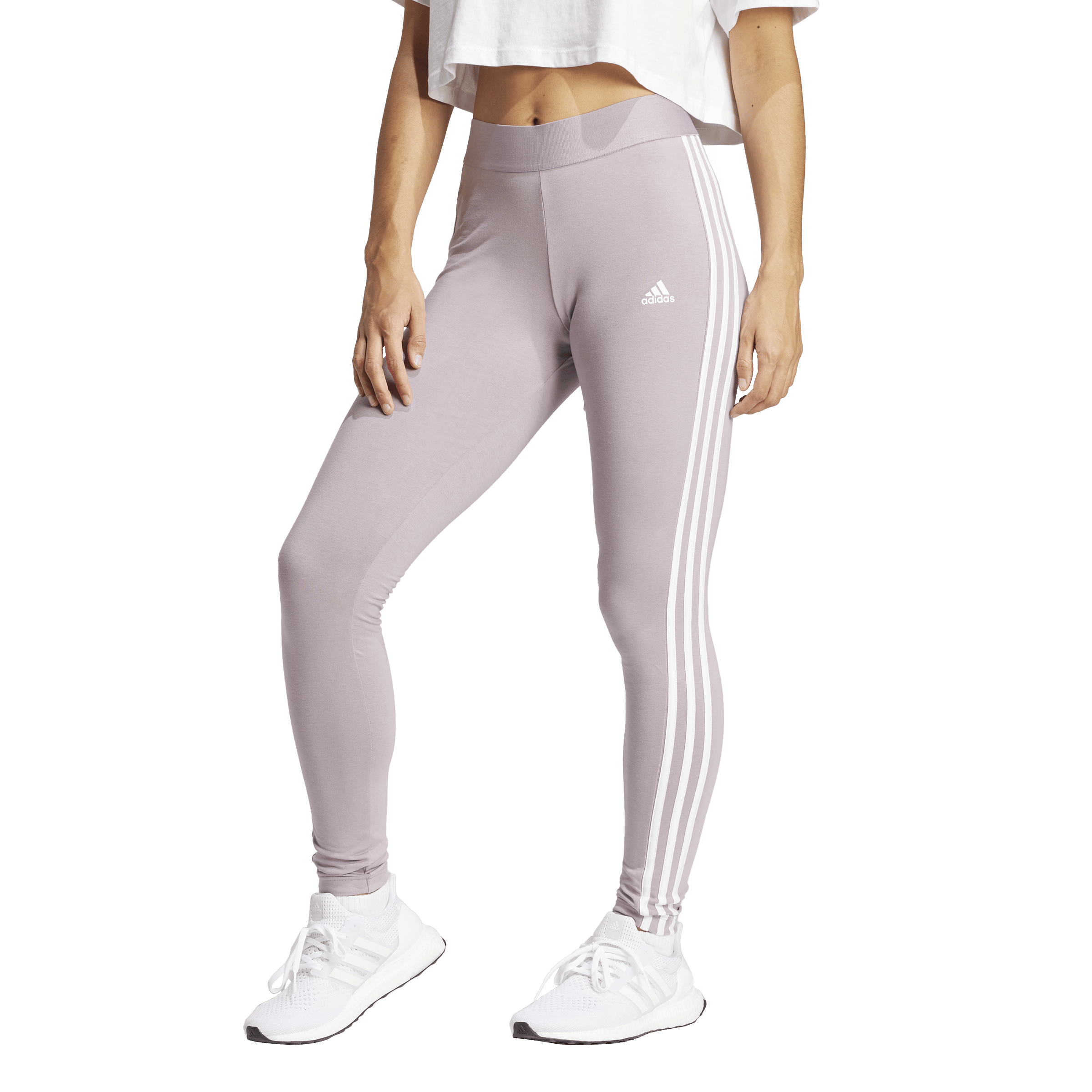3 Stripes Leggings Preloved Fig / White