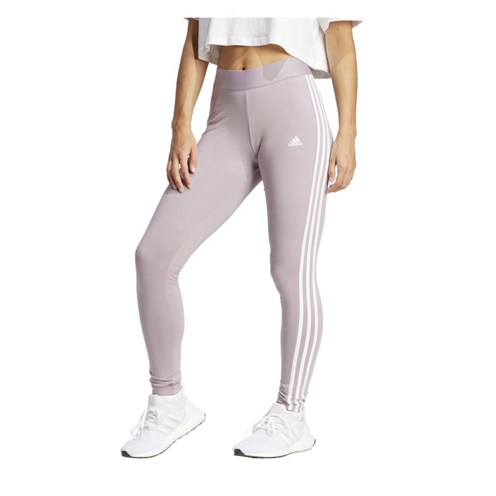 3 Stripes Leggings Preloved Fig / White, Female, Apparels, Leggings, White, M