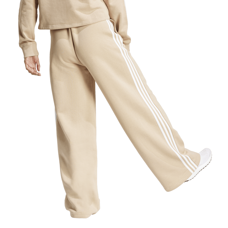 Essentials 3-Stripes Fleece Wide Joggers Beige - Bild 2