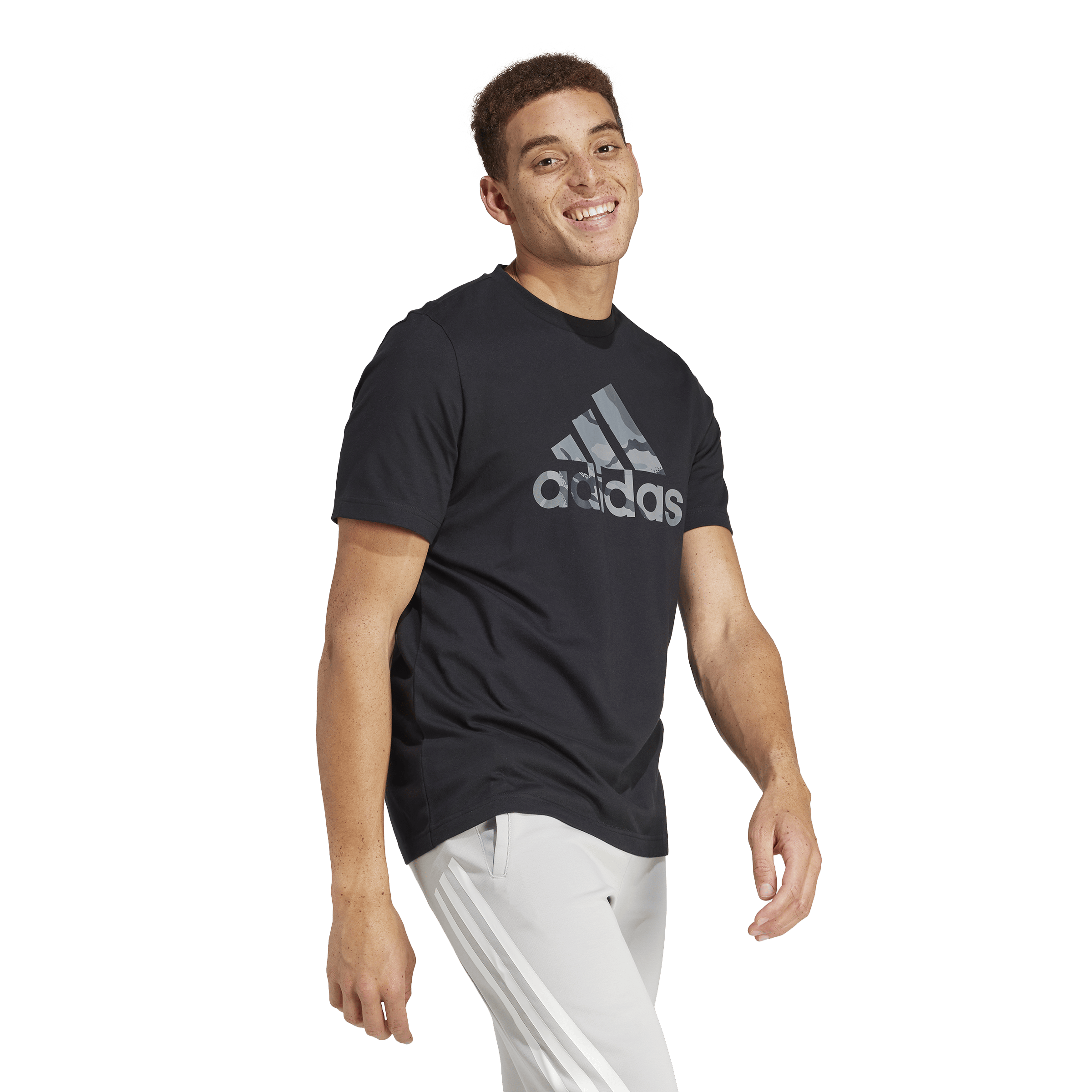 Camo Badge of Sport Graphic T-Shirt Black - Bild 4