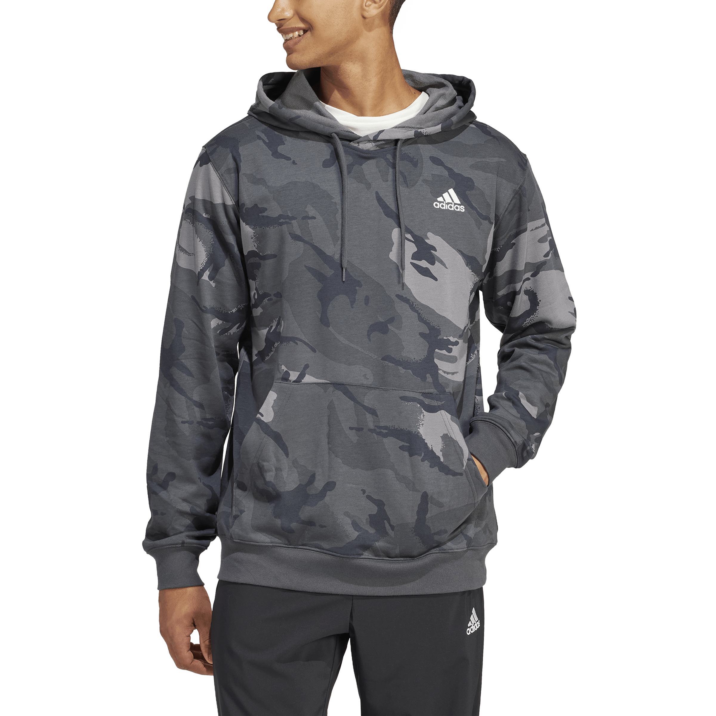 Seasonal Essentials Camouflage Hoodie Dark Grey - Bild 3