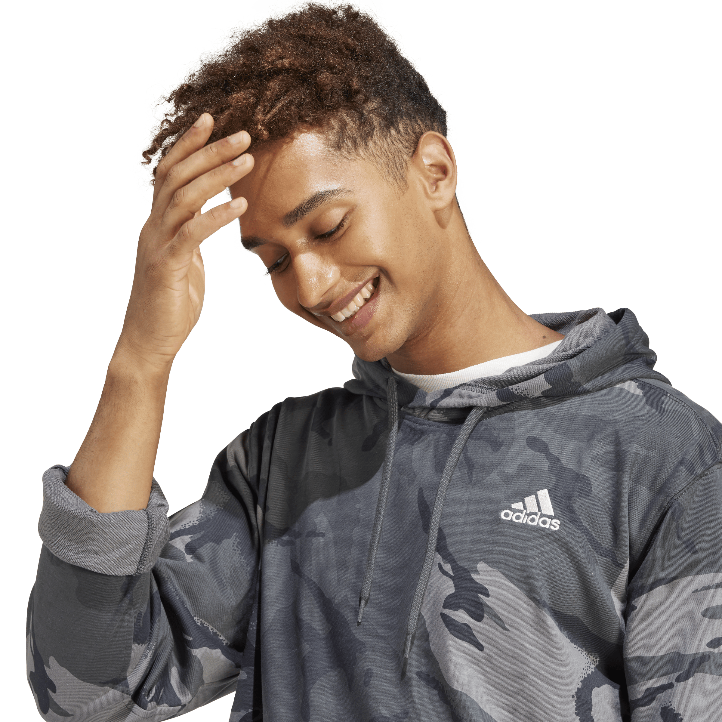 Seasonal Essentials Camouflage Hoodie Dark Grey - Bild 5