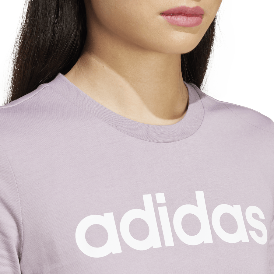 Essentials Slim Logo T-Shirt Preloved Fig / White - Bild 5