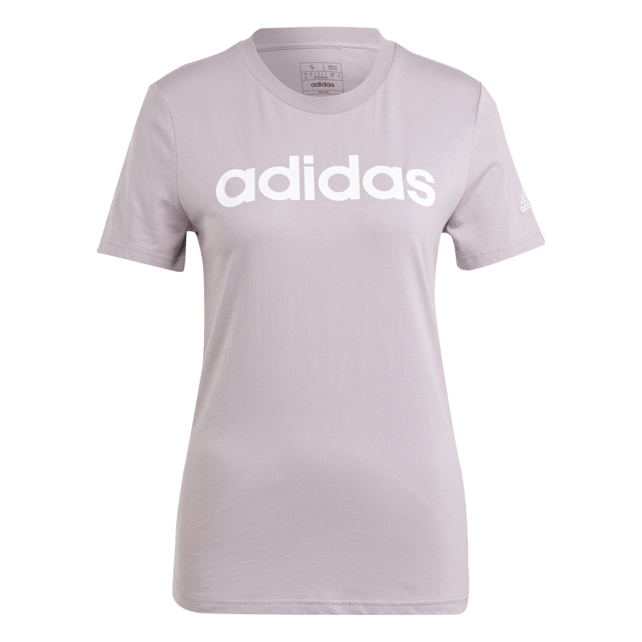 Essentials Slim Logo T-Shirt Preloved Fig / White - Bild 7