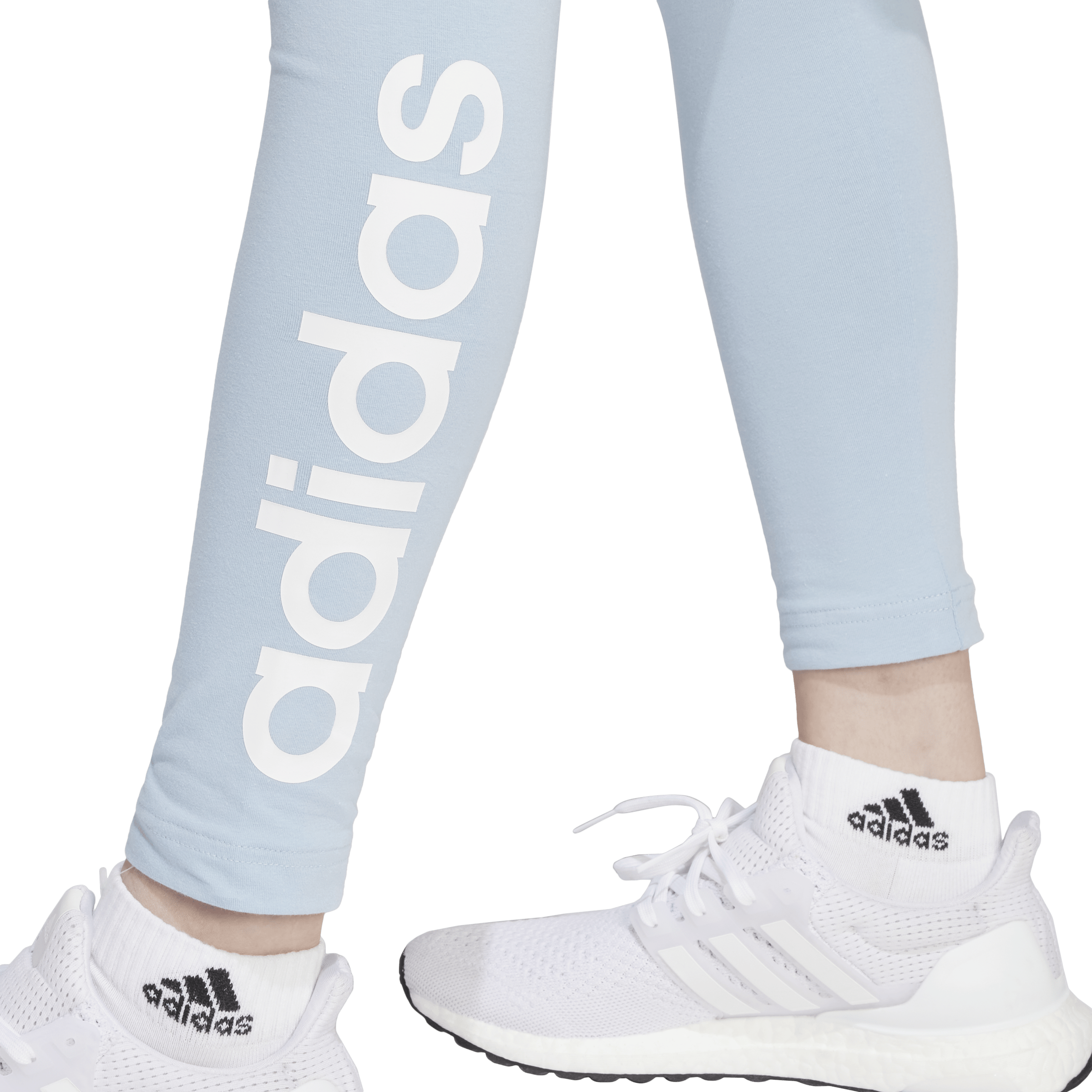 ESSENTIALS HIGH-WAISTED LOGO LEGGINGS Blue - Bild 5