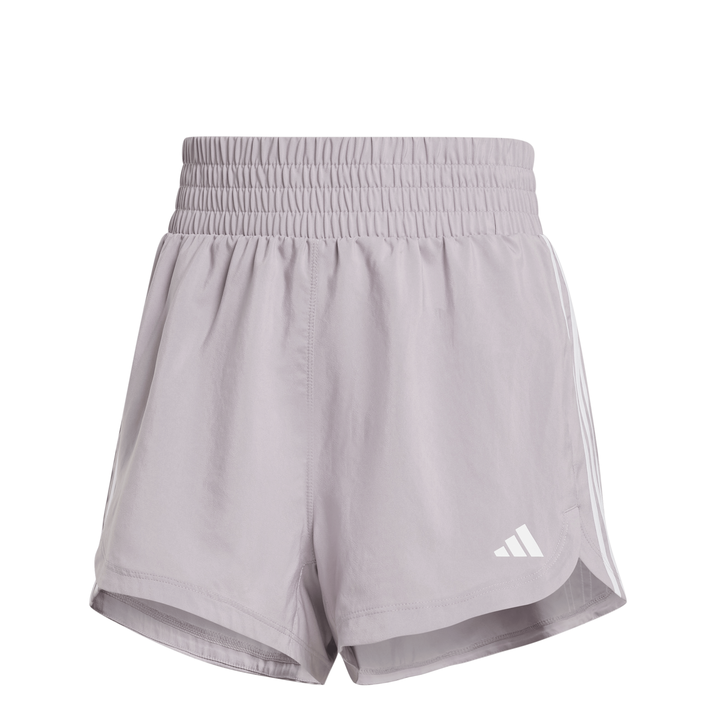 Pacer Training 3-Stripes Woven High-Rise Shorts Preloved Fig / White - Bild 5