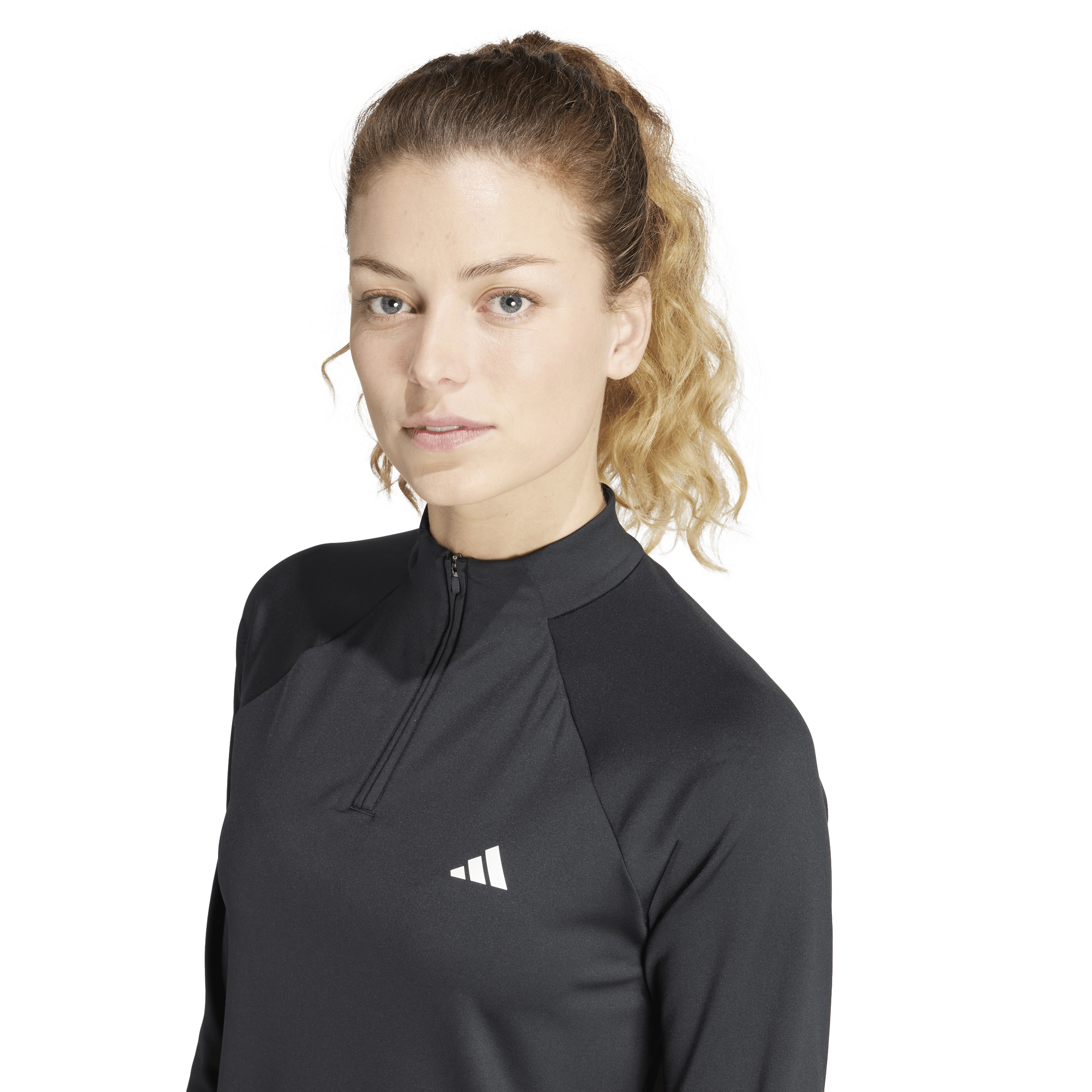 Train Essentials Minimal Branding 1/4-Zip Cover Up Black - Bild 4