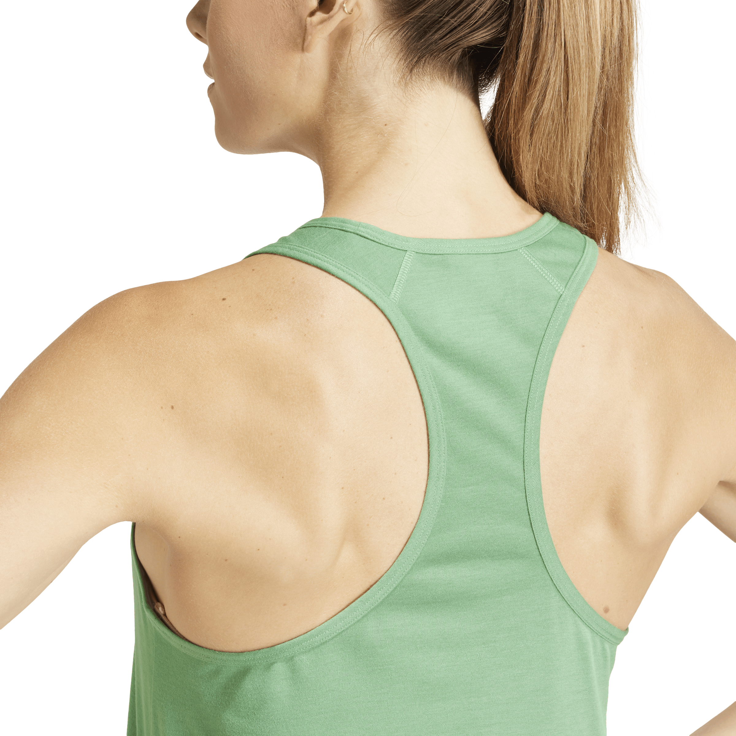 Train Essentials Minimal Branding Racerback Tank Top Green - Bild 5