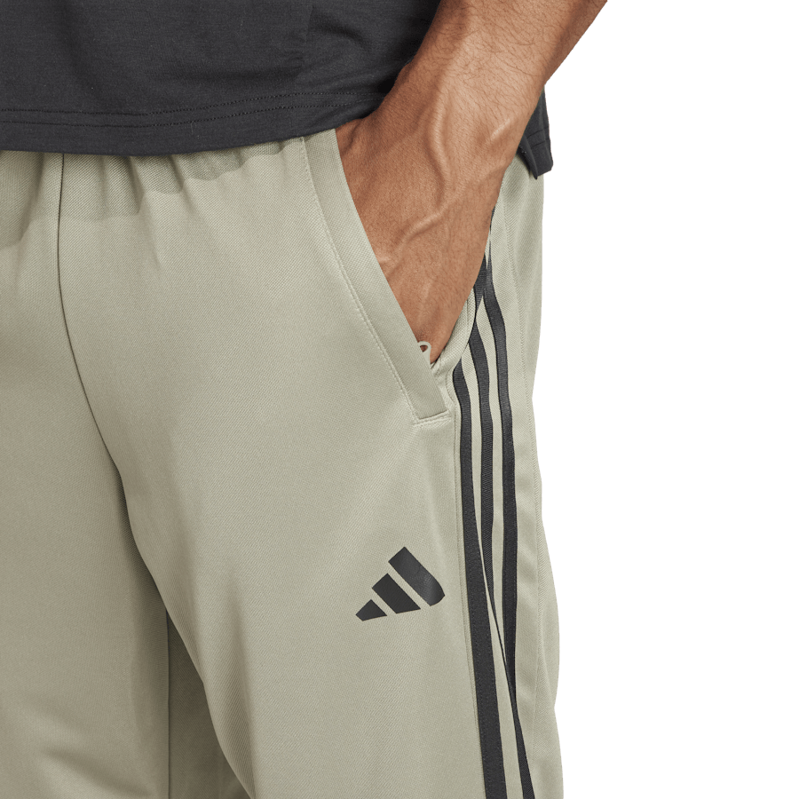 Train Essentials 3-Stripes Training Joggers Silver Pebble / Black - Bild 3