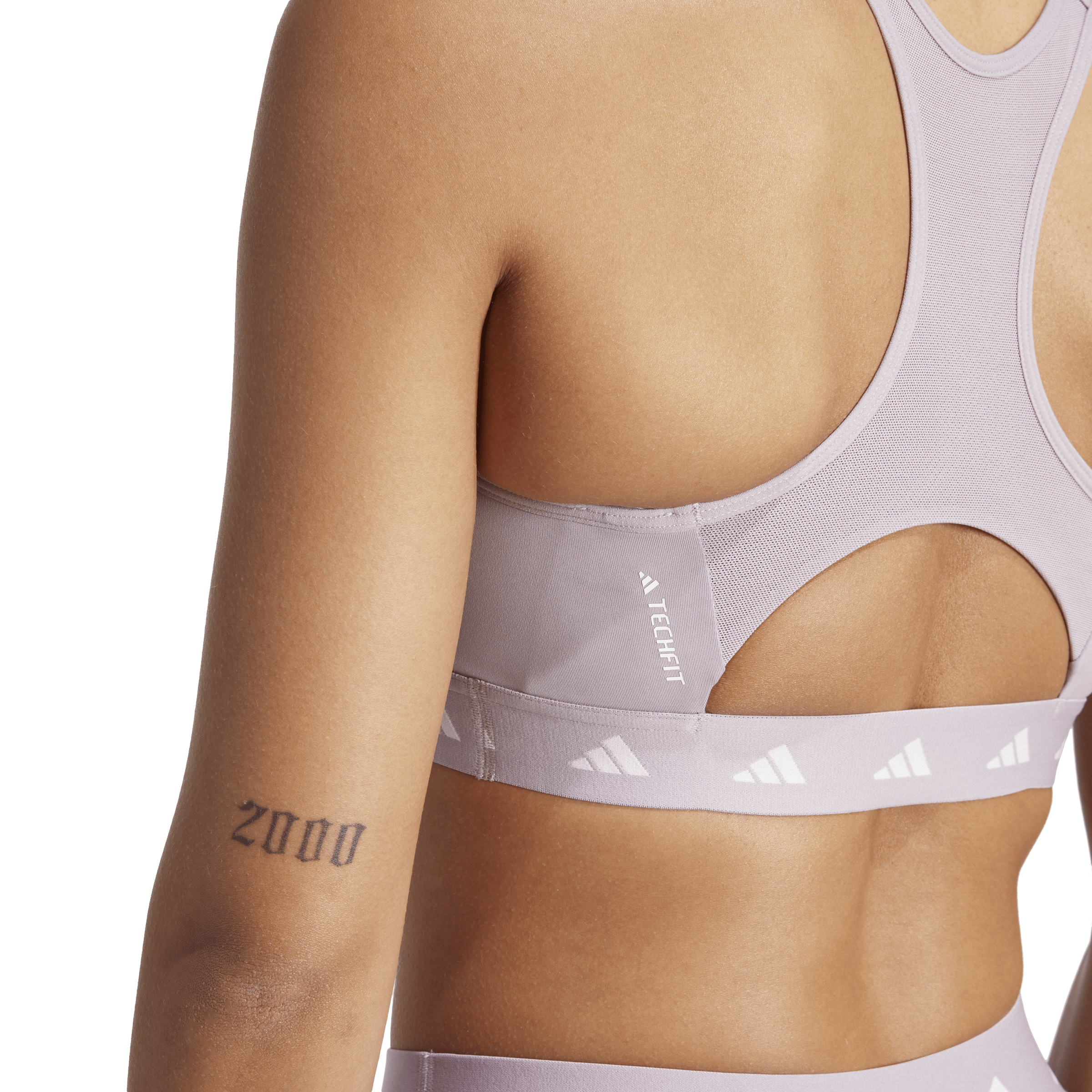 Powerreact Training Medium-Support Techfit Bra Preloved Fig - Bild 5