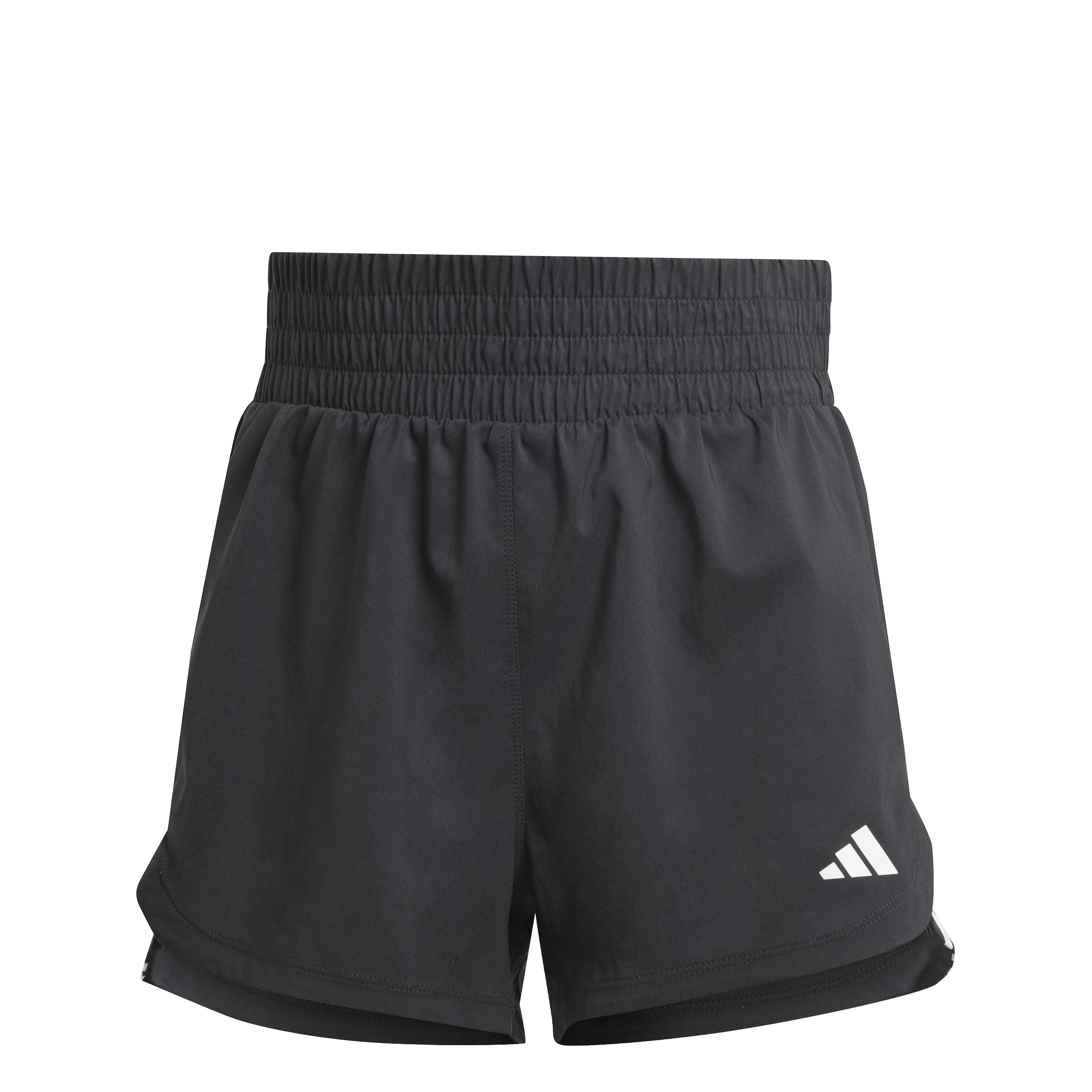Pacer Training 3-Stripes Woven High-Rise Shorts Black / White - Bild 5