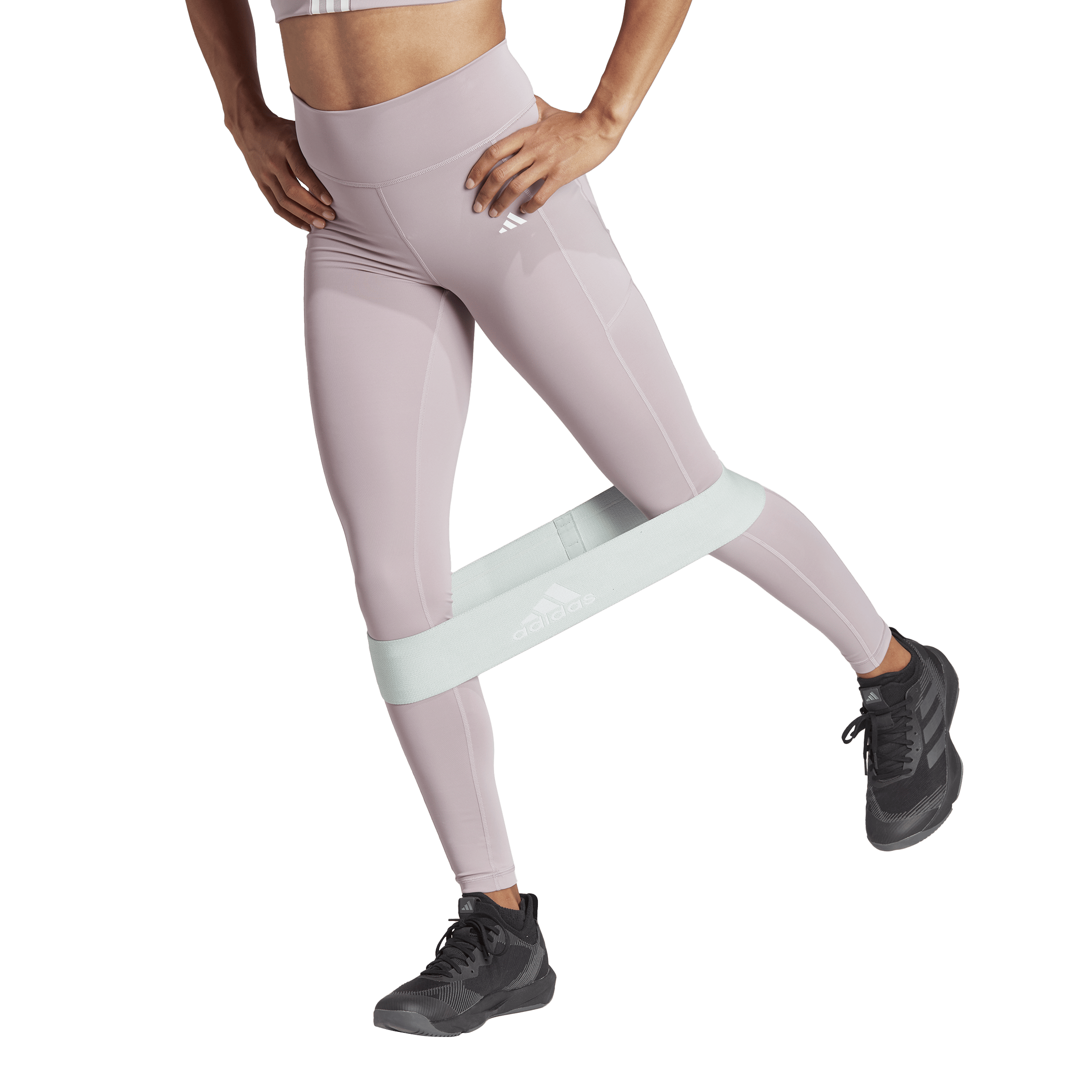 Optime Full-Length Leggings Preloved Fig, Female, Apparels, Leggings, Workout, White, S