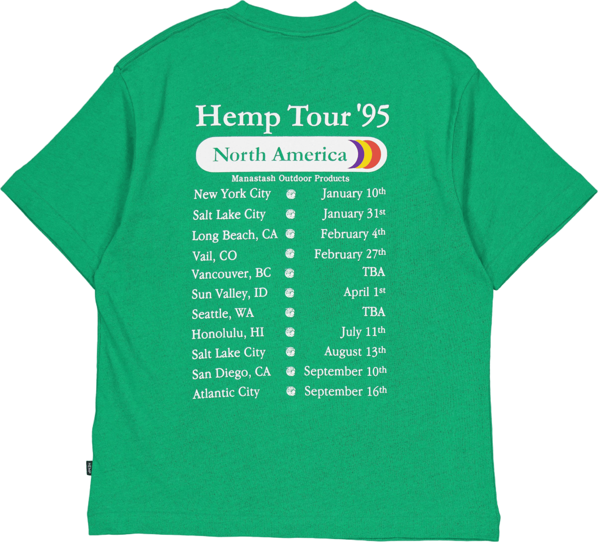 Hemp Tee Tour Grn - Bild 2
