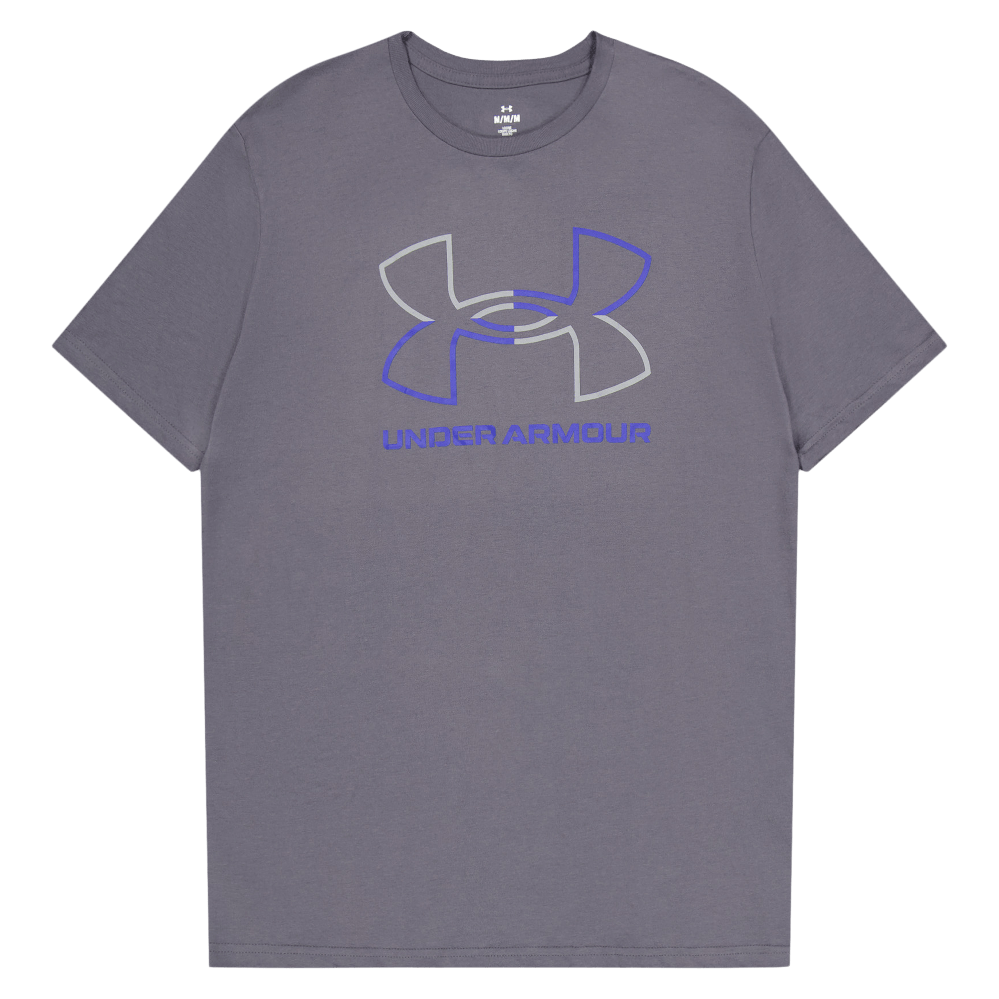 Ua Gl Foundation Ss Gray, Male, Kleding, T-shirt, Training, Grijs, XL