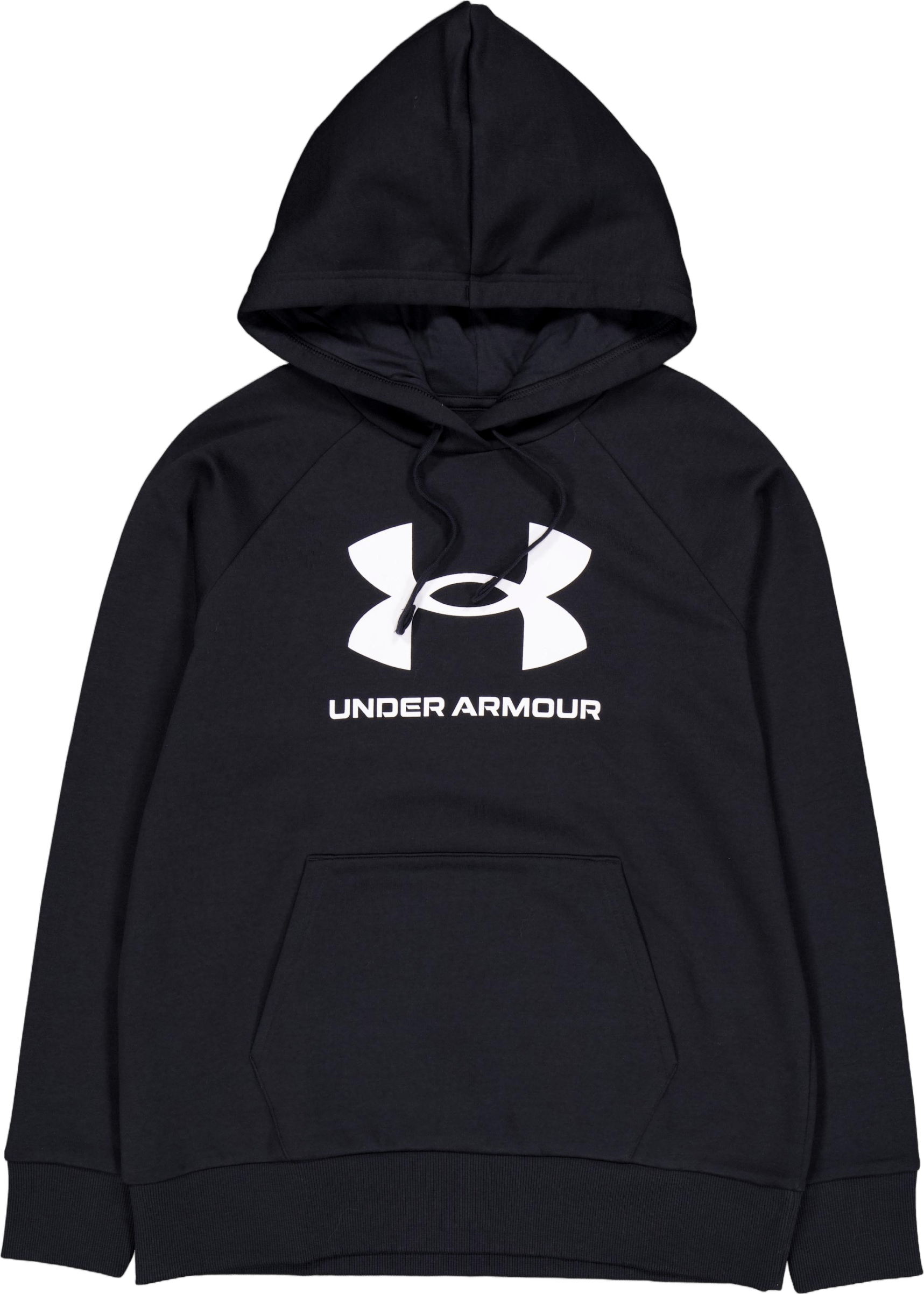 Ua Rival Fleece Big Logo Hdy Black