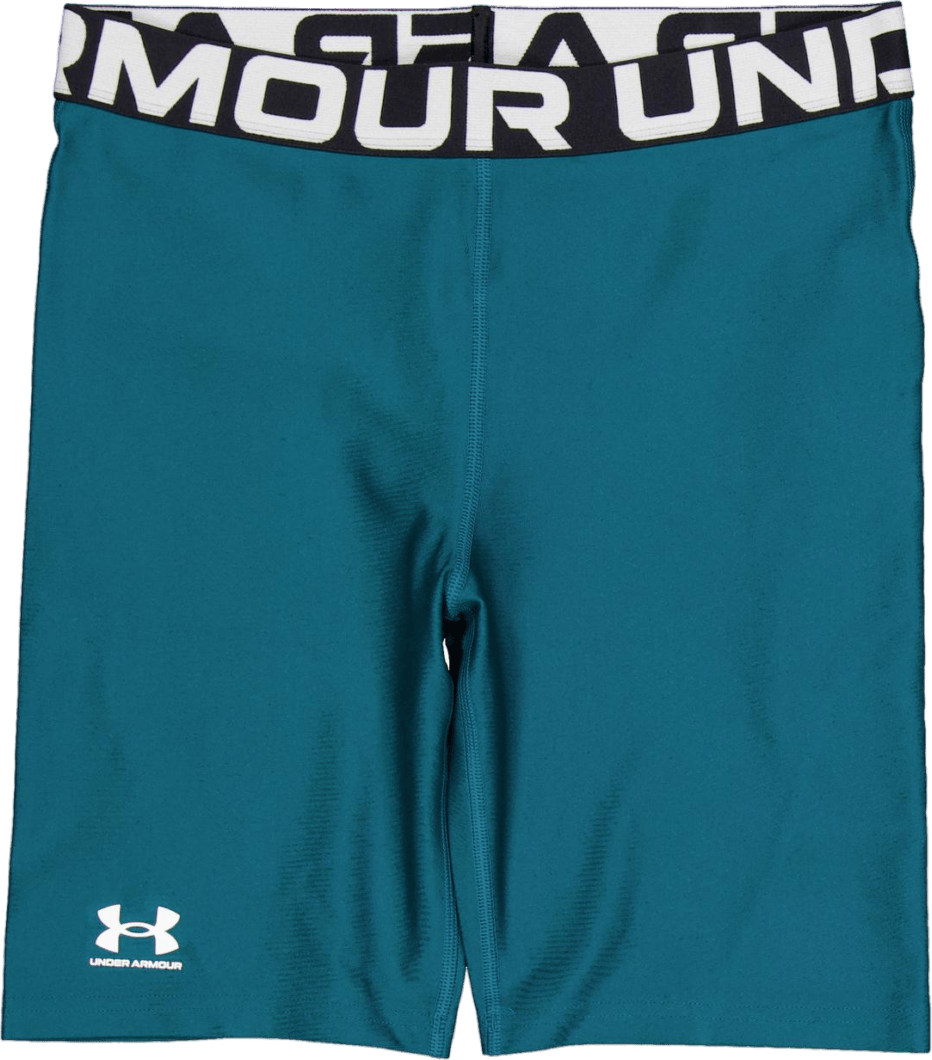 Ua Hg Authentics 8in Short Blue, Female, Kleding, Leggings, Rennen, Turkoois, M