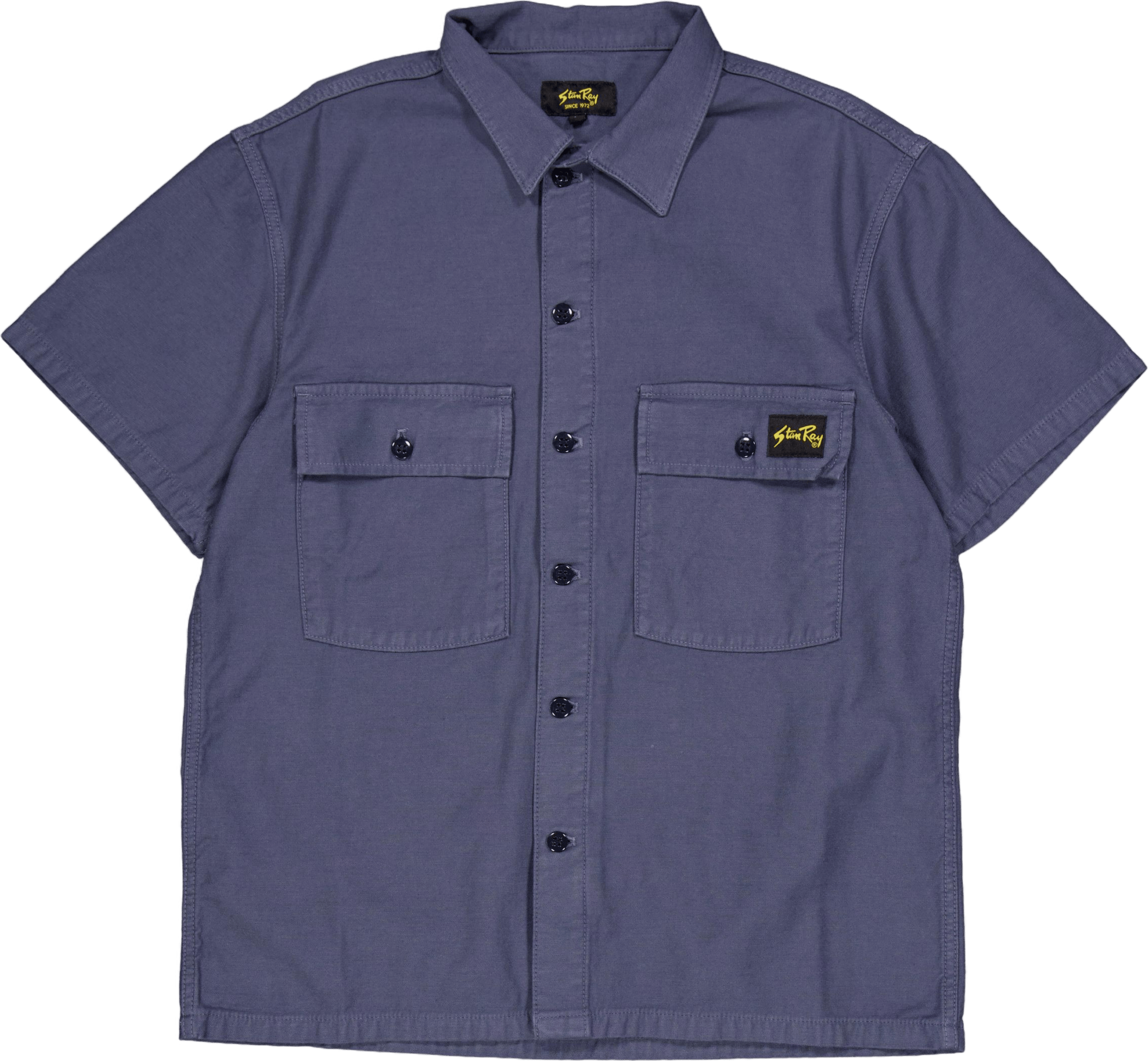 Cpo Short Sleeve Navy Sateen