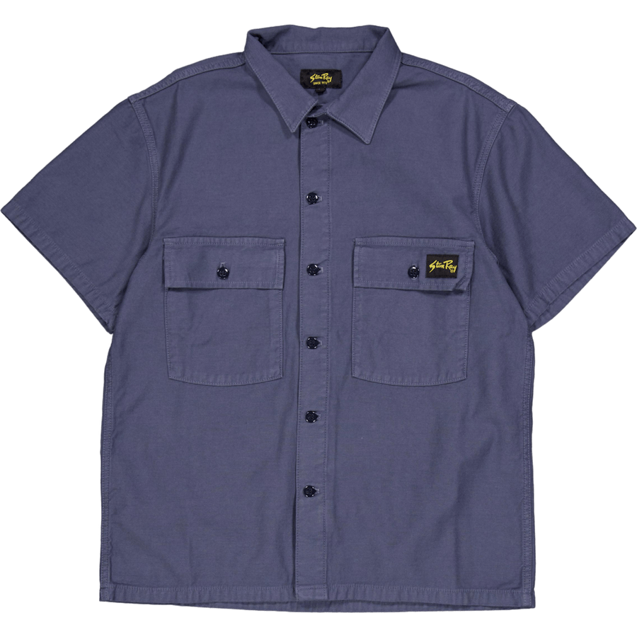 Cpo Short Sleeve Navy Sateen