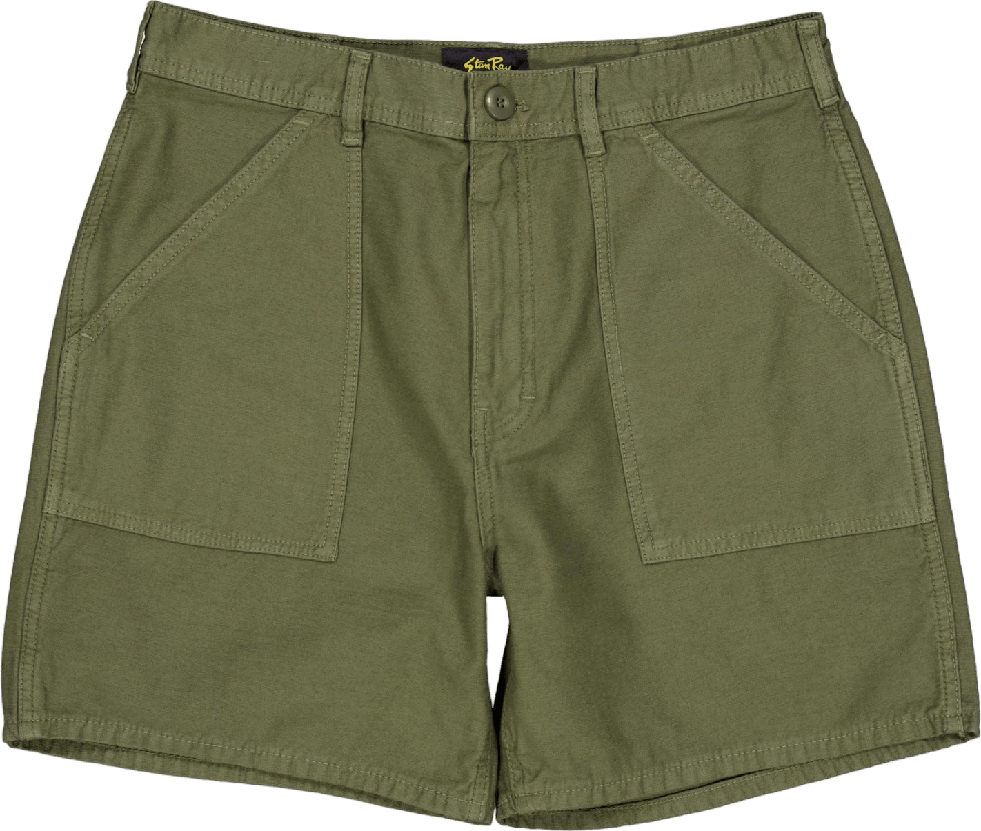 Fat Short 6″ Inseam Olive Sateen