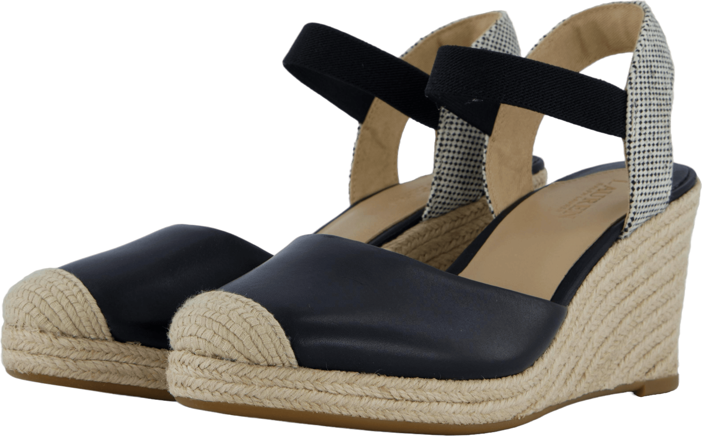 Pearle II Leather & Canvas Espadrille Black / Natural / Black - Bild 2