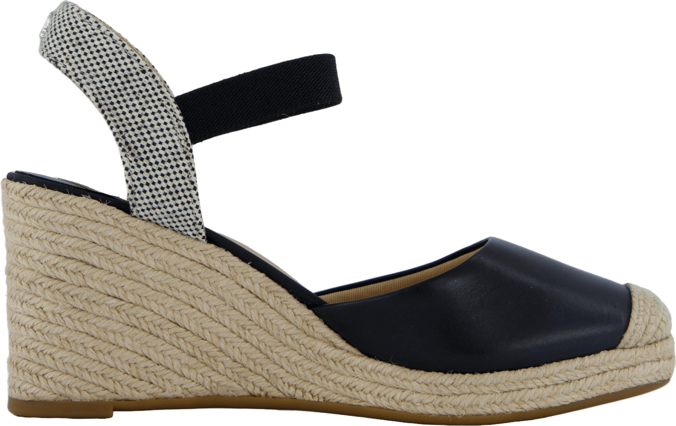 Pearle II Leather & Canvas Espadrille Black / Natural / Black - Bild 3