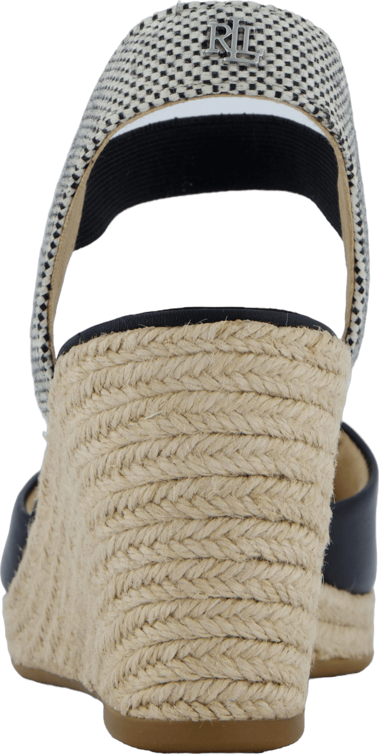 Pearle II Leather & Canvas Espadrille Black / Natural / Black - Bild 5