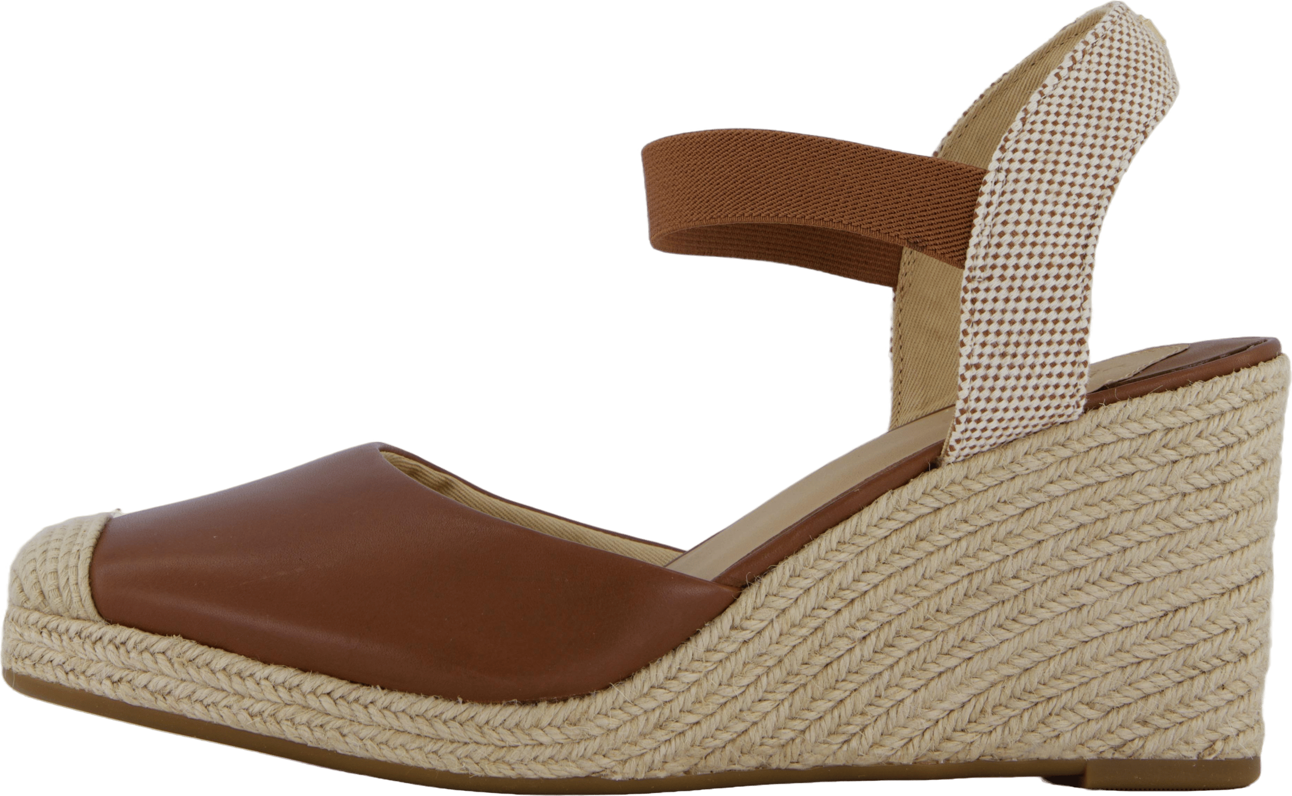 Pearle II Leather & Canvas Espadrille Deep Saddle Tan / Neutral / Deep Saddle Tan