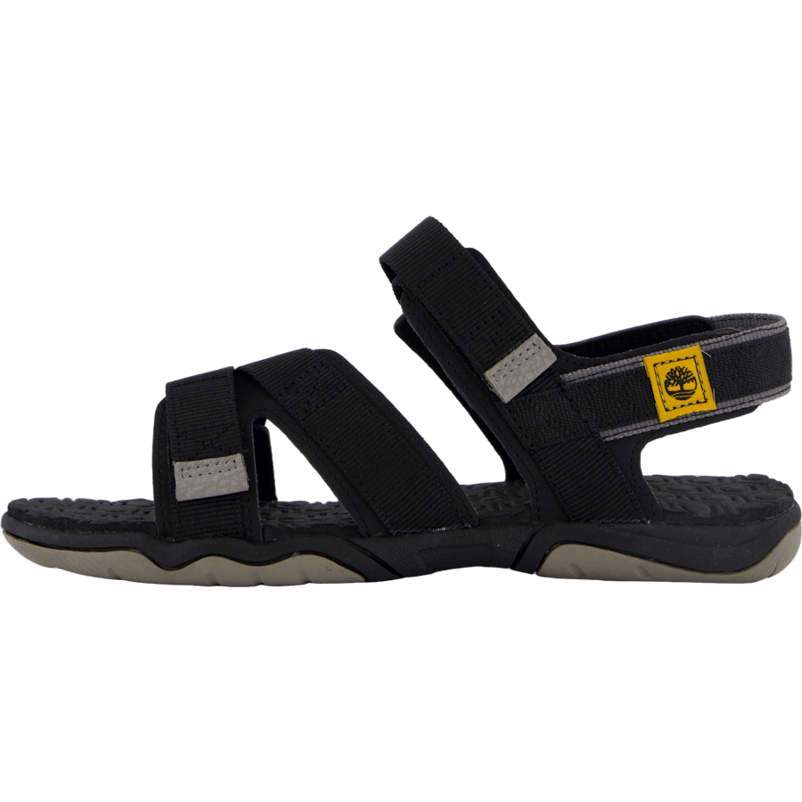 2 Strap Sandal Jet Black