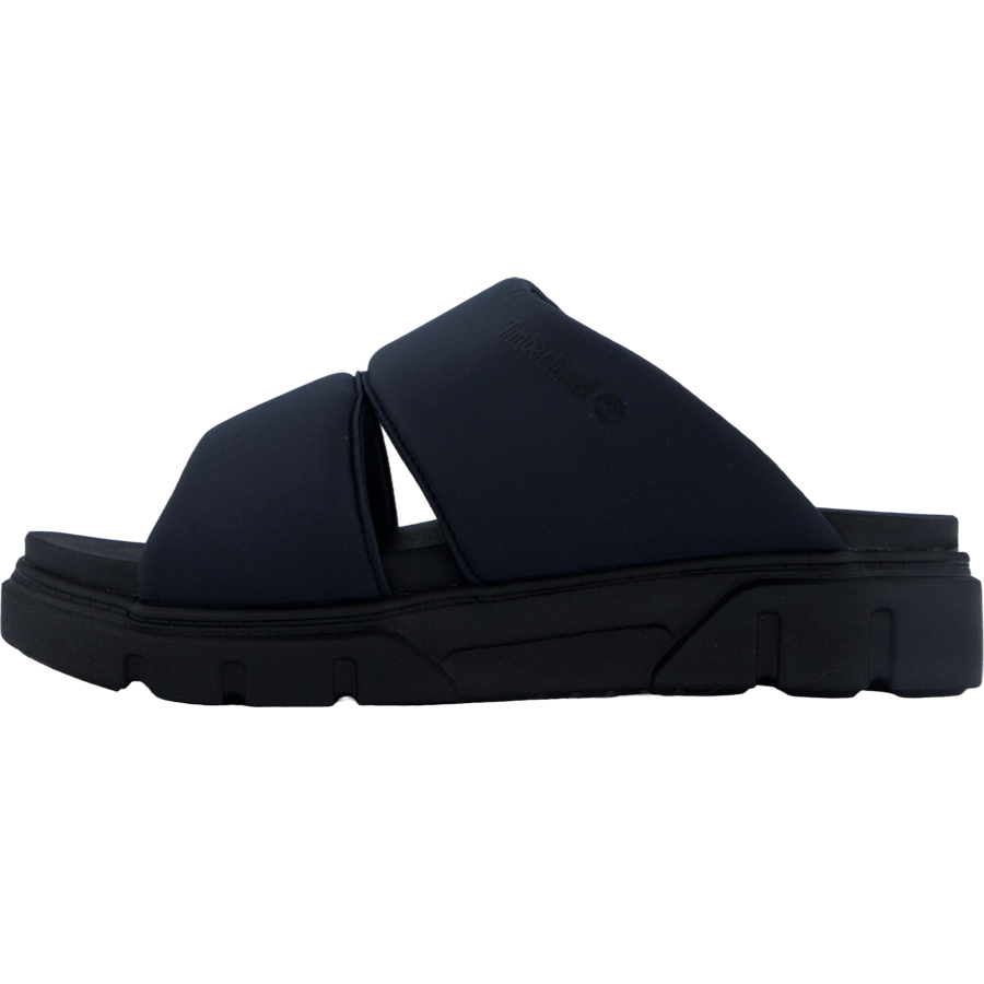 Slide Sandal Greyfield Blk Knit