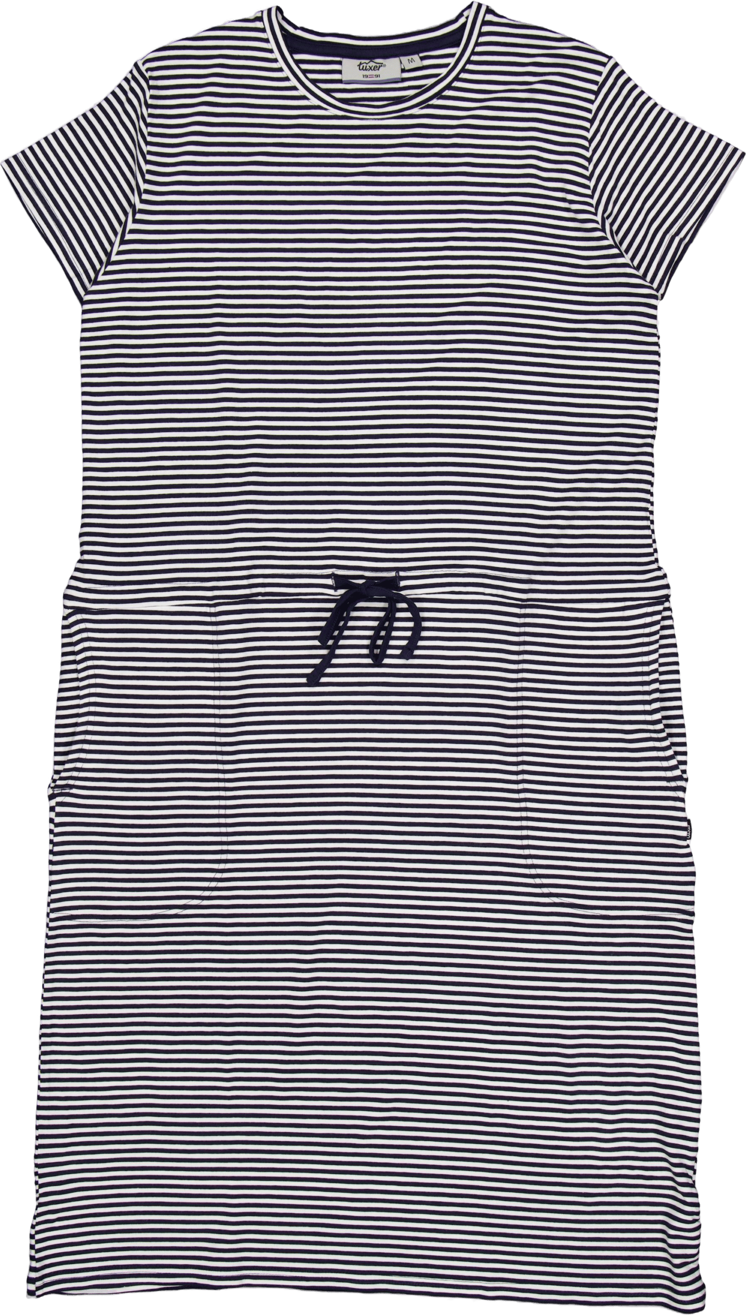 Carmen Dress Navy Stripes, Female, Abbigliamento, gonne e vestiti, Blu, XL