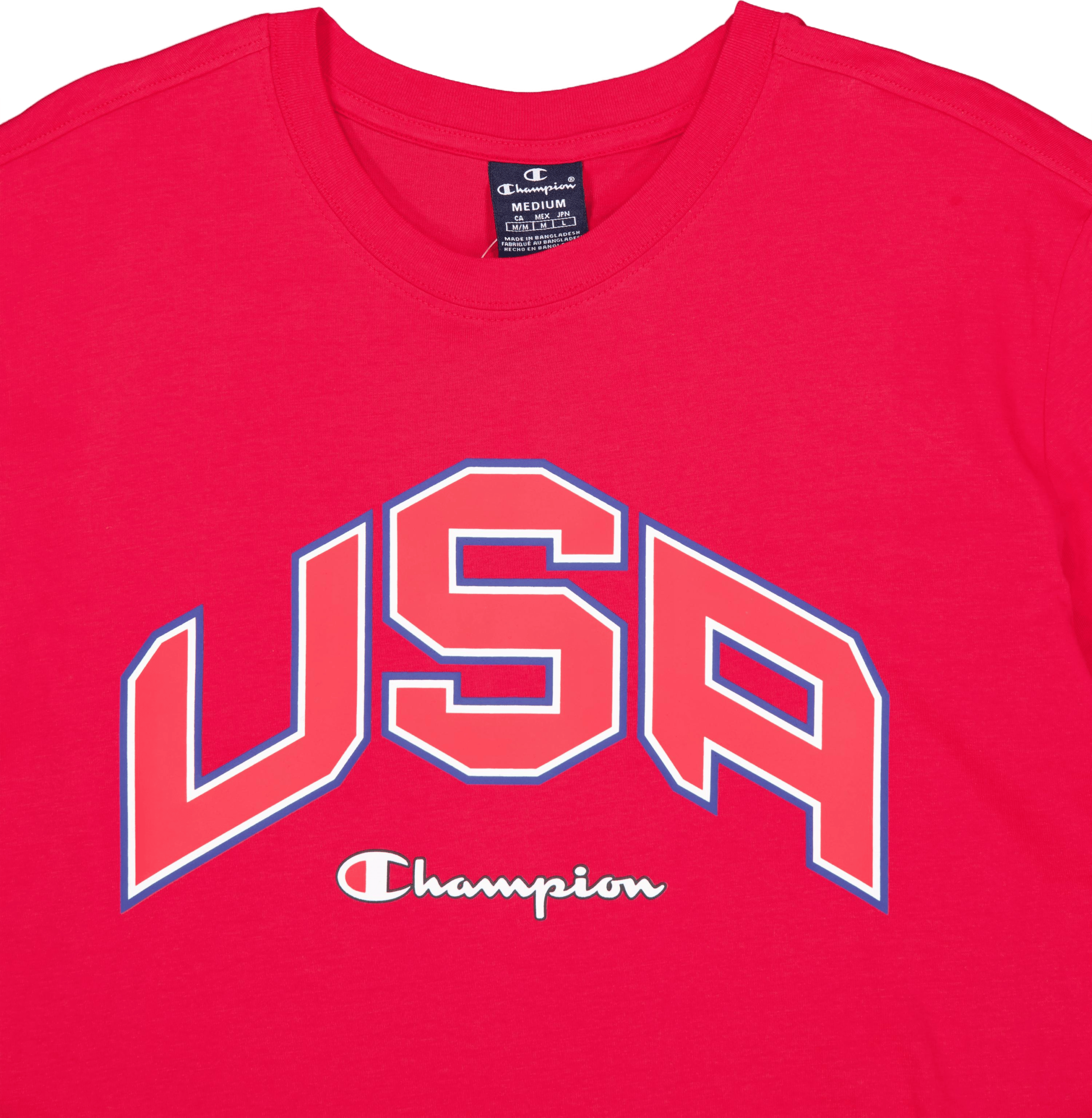 Crewneck T-shirt True Red - Bild 3