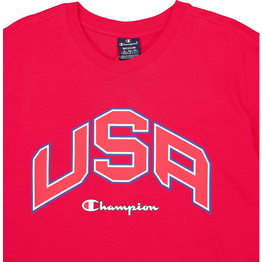 Crewneck T-shirt True Red - Bild 3