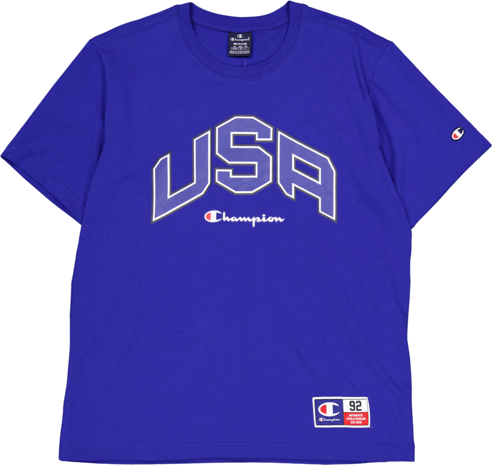 Crewneck T-shirt Mazarine Blue, Male, Apparels, T-shirt, Blue, XL