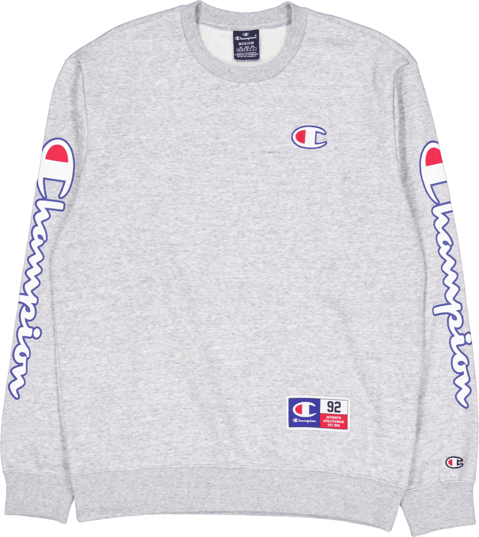 Crewneck Sweatshirt New Oxford Grey Melange, Male, Apparels, Shirts, Grey, S