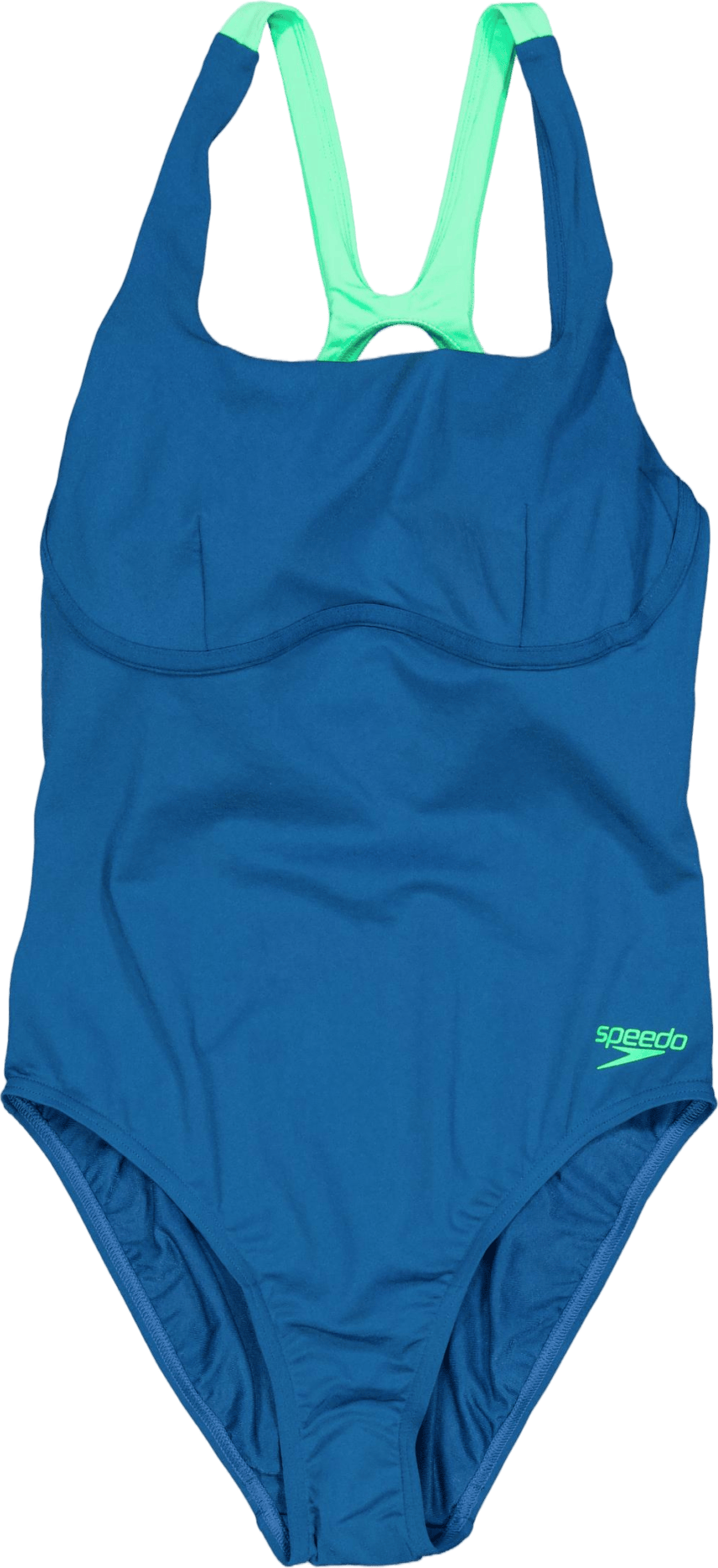 Womens Flex Band Swimsuit With Blue/green, Female, Apparels, Swimwear, Swimming, Blue, 44 DD+