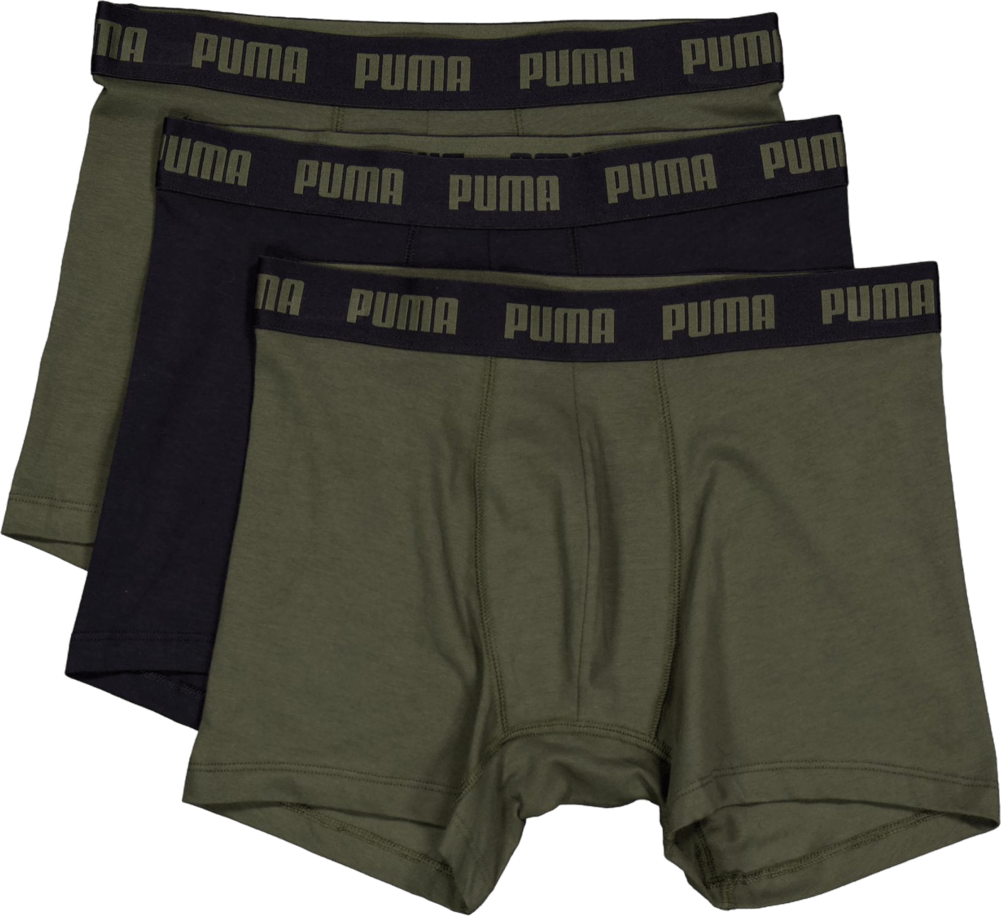 Puma Men Everyday Boxer 3p Forest Night, Male, Tøj, Undertøj, Sort, XXL
