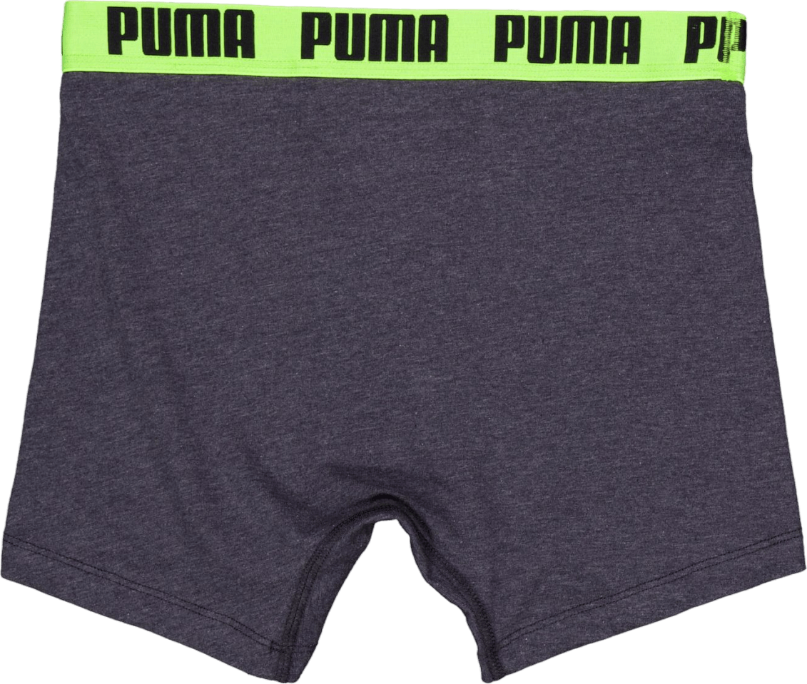 Puma Men Everyday Basic Boxer  Dark Grey Melange / Yellow - Bild 3