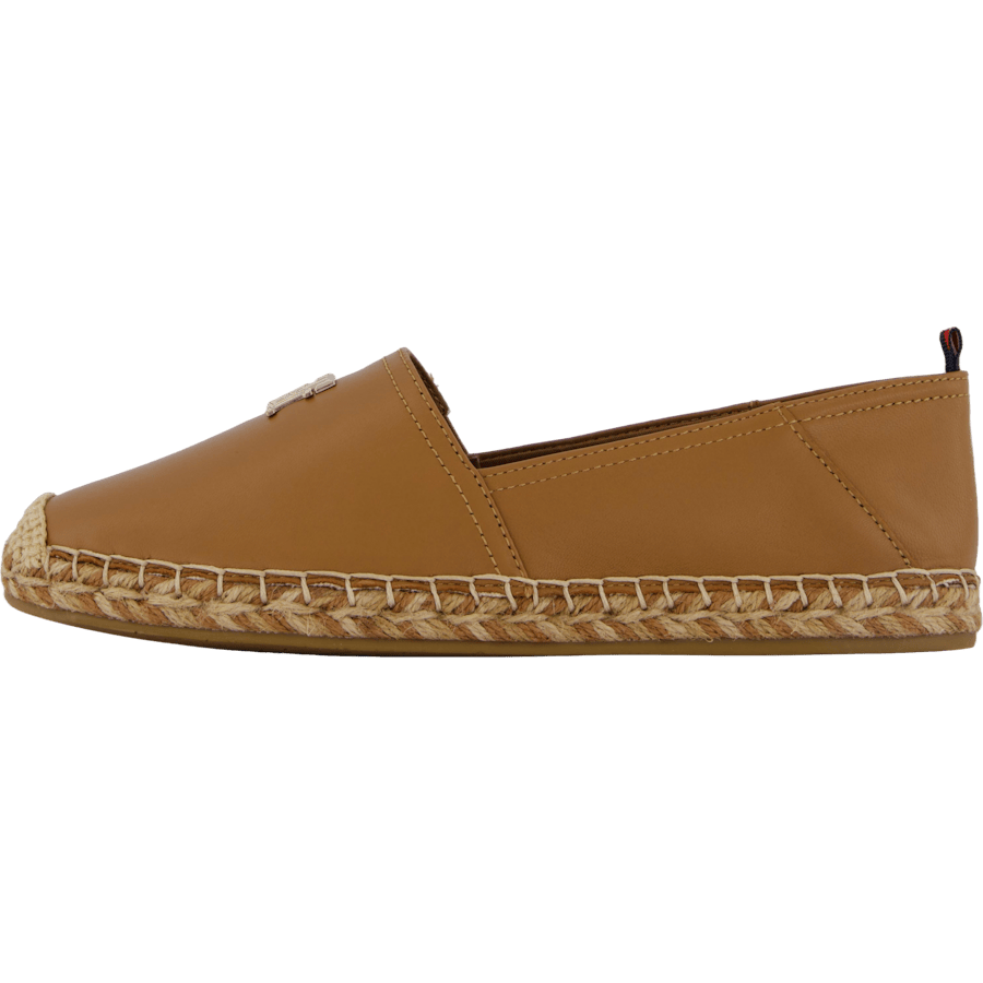 Th Leather Flat Espadrille